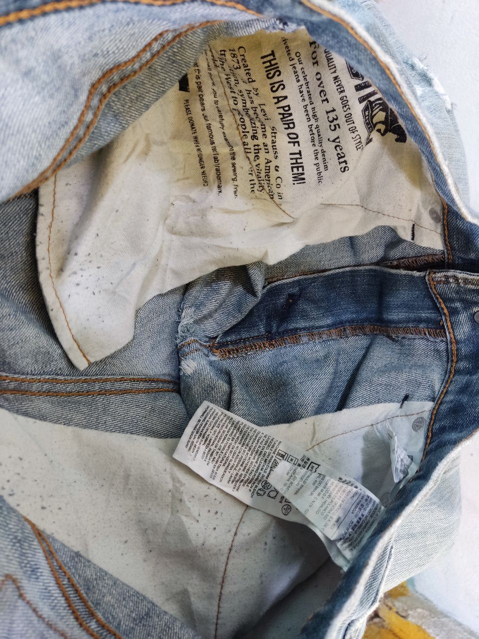 Levi's levis 559 straight cut distressed denim Size US 36 / EU 52 - 5 Thumbnail