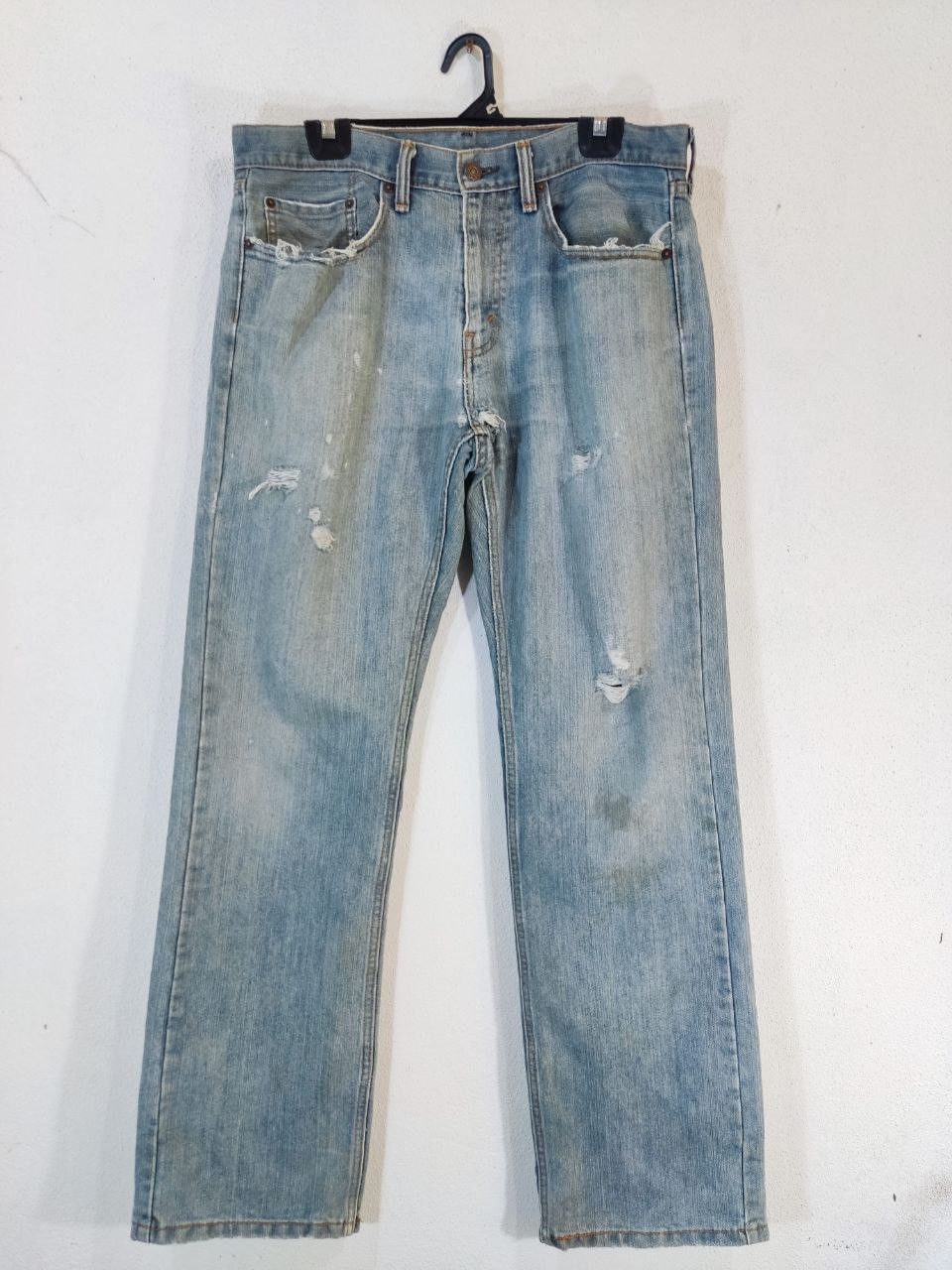 Levi's levis 559 straight cut distressed denim Size US 36 / EU 52 - 1 Thumbnail