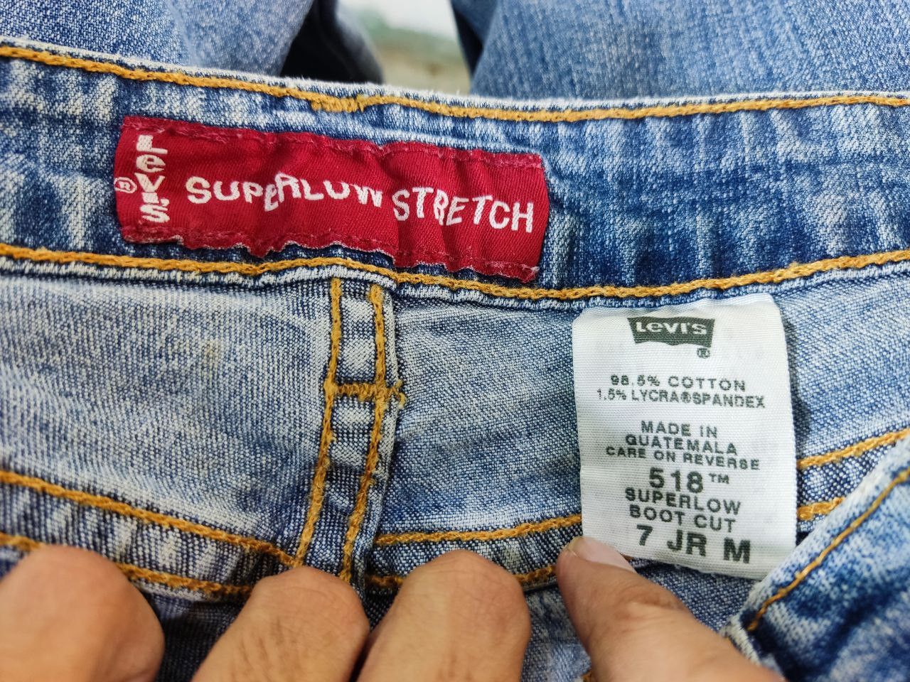 Levi's vintage levis 518 superlow stretch bootcut flare denim Size 30" / US 8 / IT 44 - 7 Thumbnail