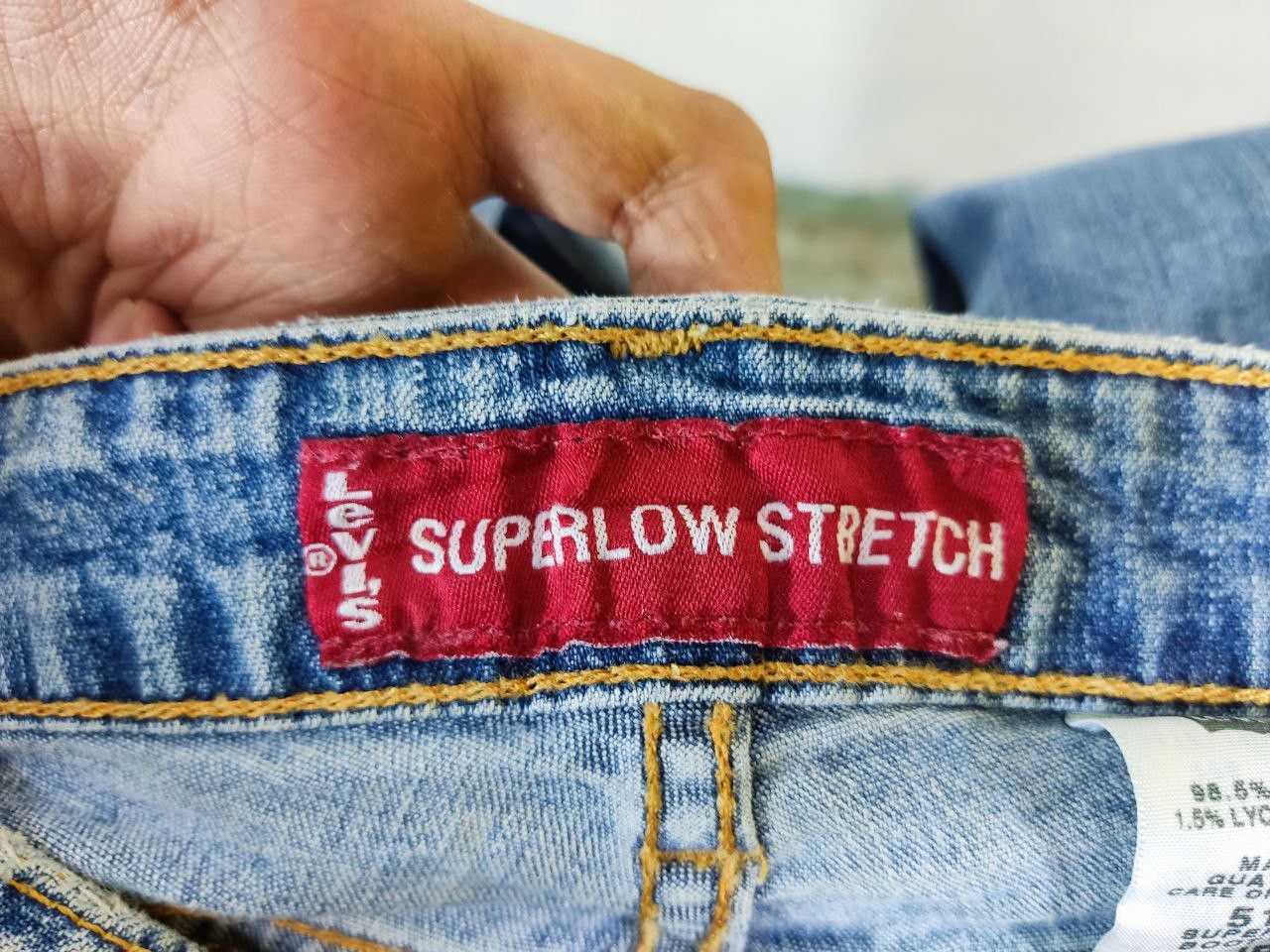 Levi's vintage levis 518 superlow stretch bootcut flare denim Size 30" / US 8 / IT 44 - 6 Thumbnail