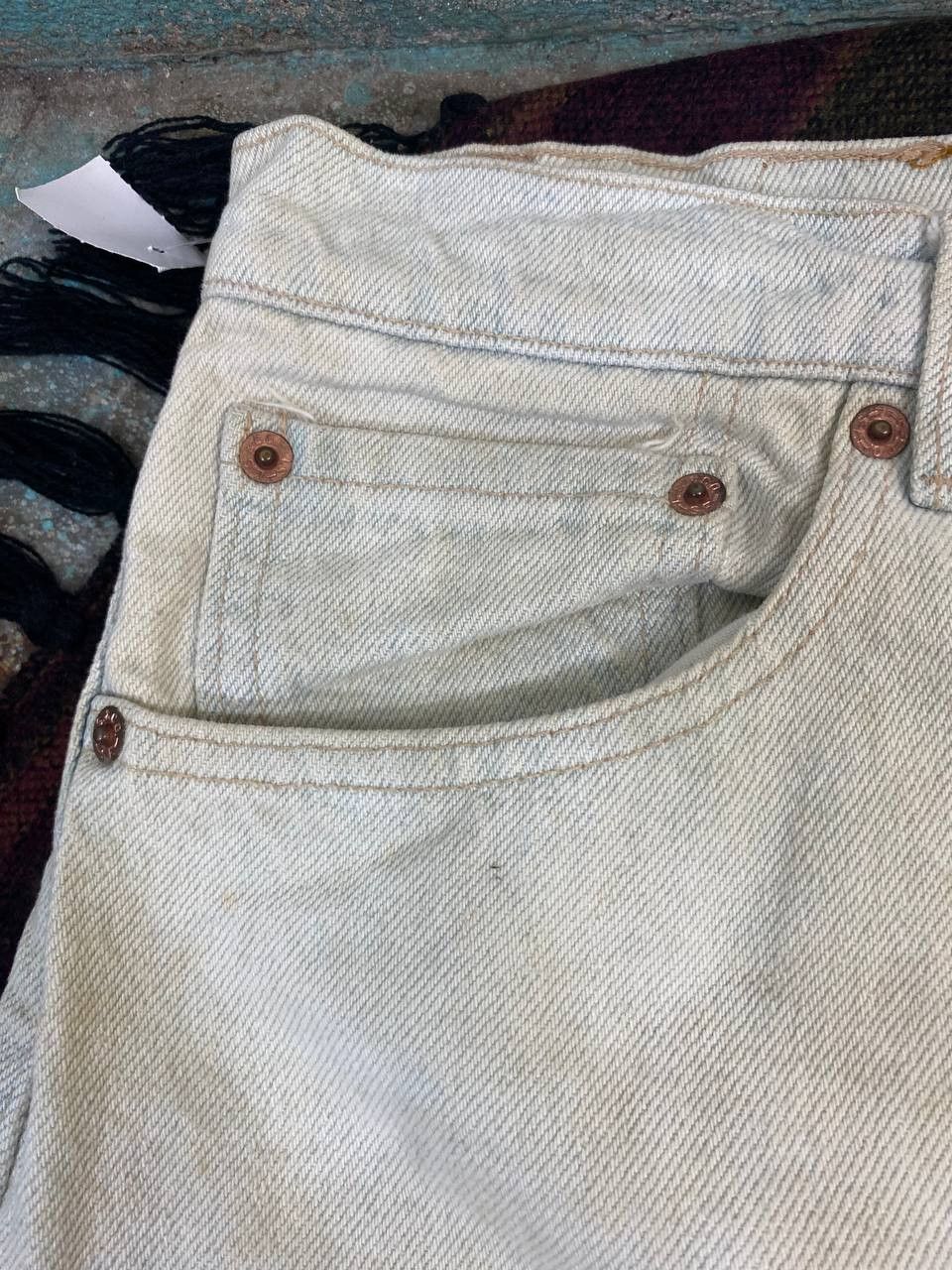 Levi's vintage levis 550 irregular acid wash denim Size US 35 - 9 Thumbnail