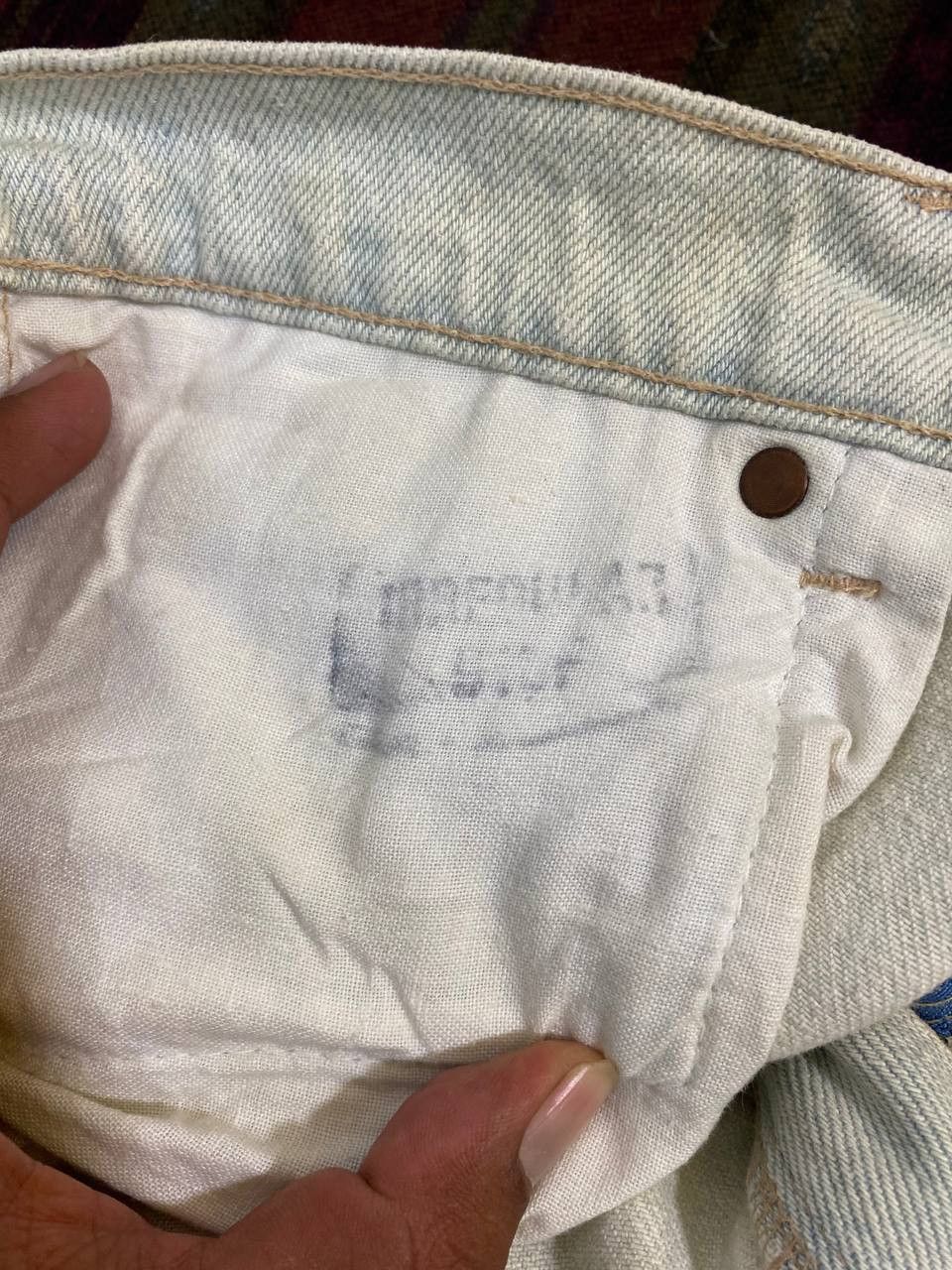 Levi's vintage levis 550 irregular acid wash denim Size US 35 - 11 Thumbnail