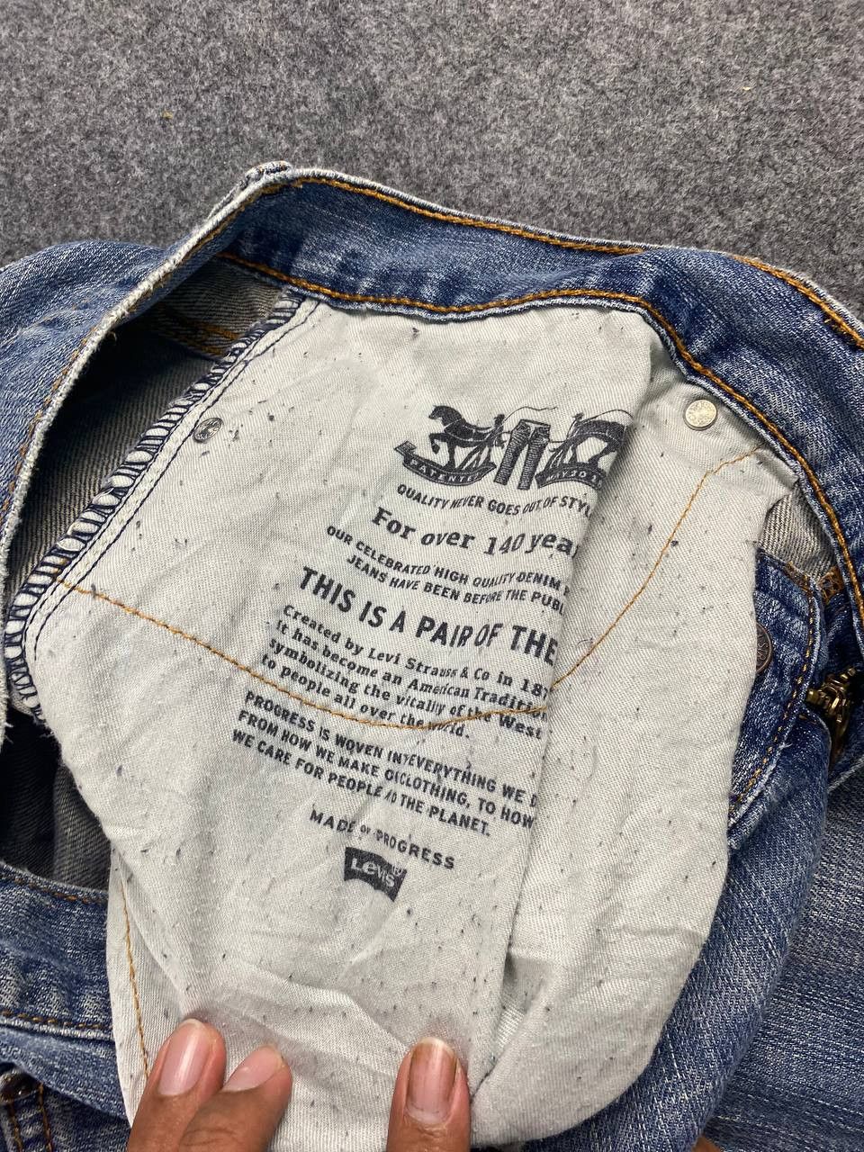 Levi's levis 559 relaxed straight fit denim nice design Size US 38 / EU 54 - 14 Thumbnail