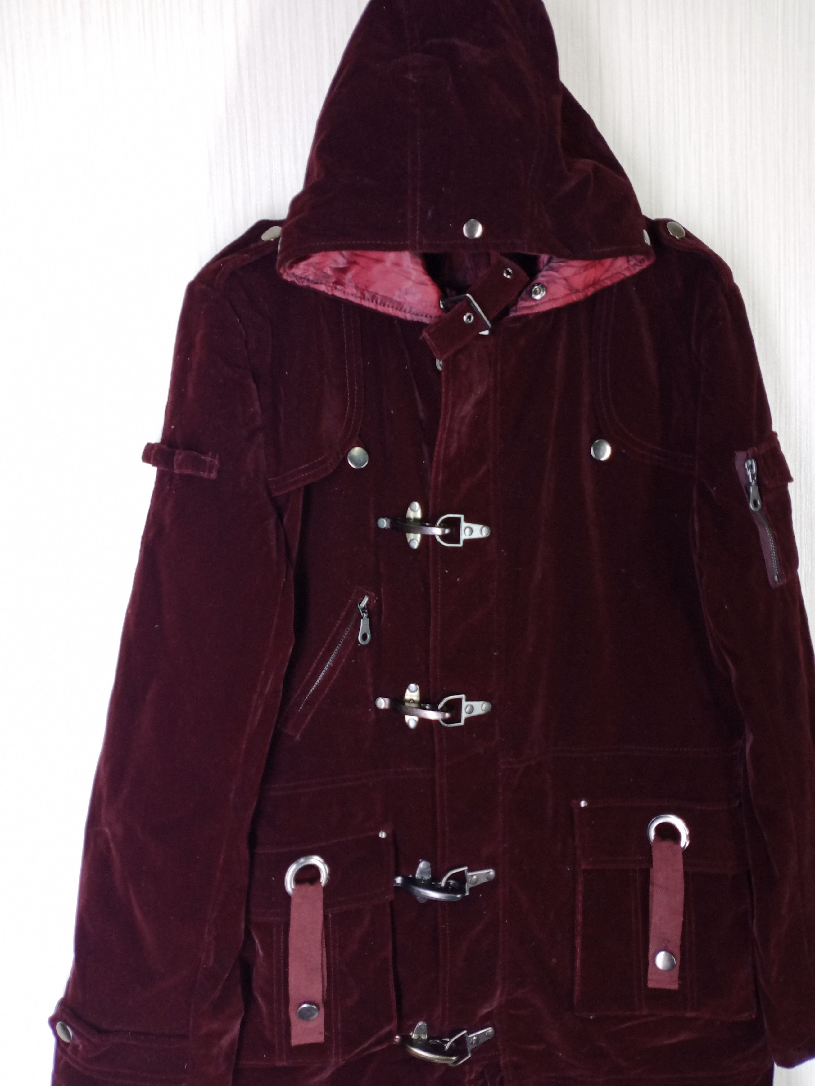 Japanese Brand AUTHENTIC JAPAN SEDITIONARIES PUNK VELVET PARKA JACKET Size US M / EU 48-50 / 2 - 4 Thumbnail