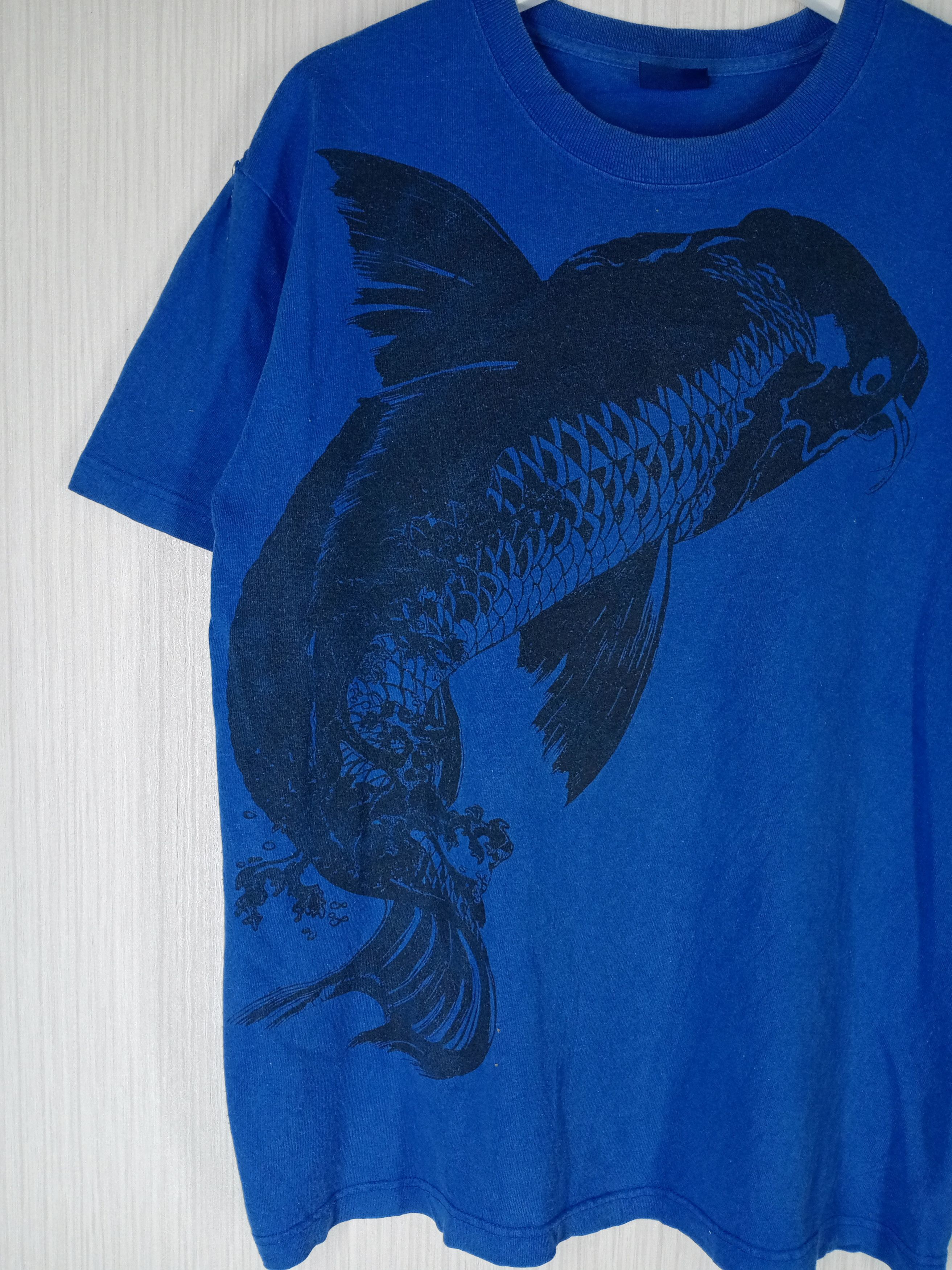 Vintage Vintage Koi Fish Overprint T-Shirt Size US M / EU 48-50 / 2 - 4 Thumbnail