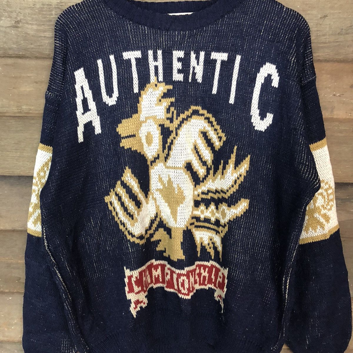 Homespun Knitwear DL Inter State authentic championship vintage Knitwear #6860 Size US L / EU 52-54 / 3 - 6 Thumbnail
