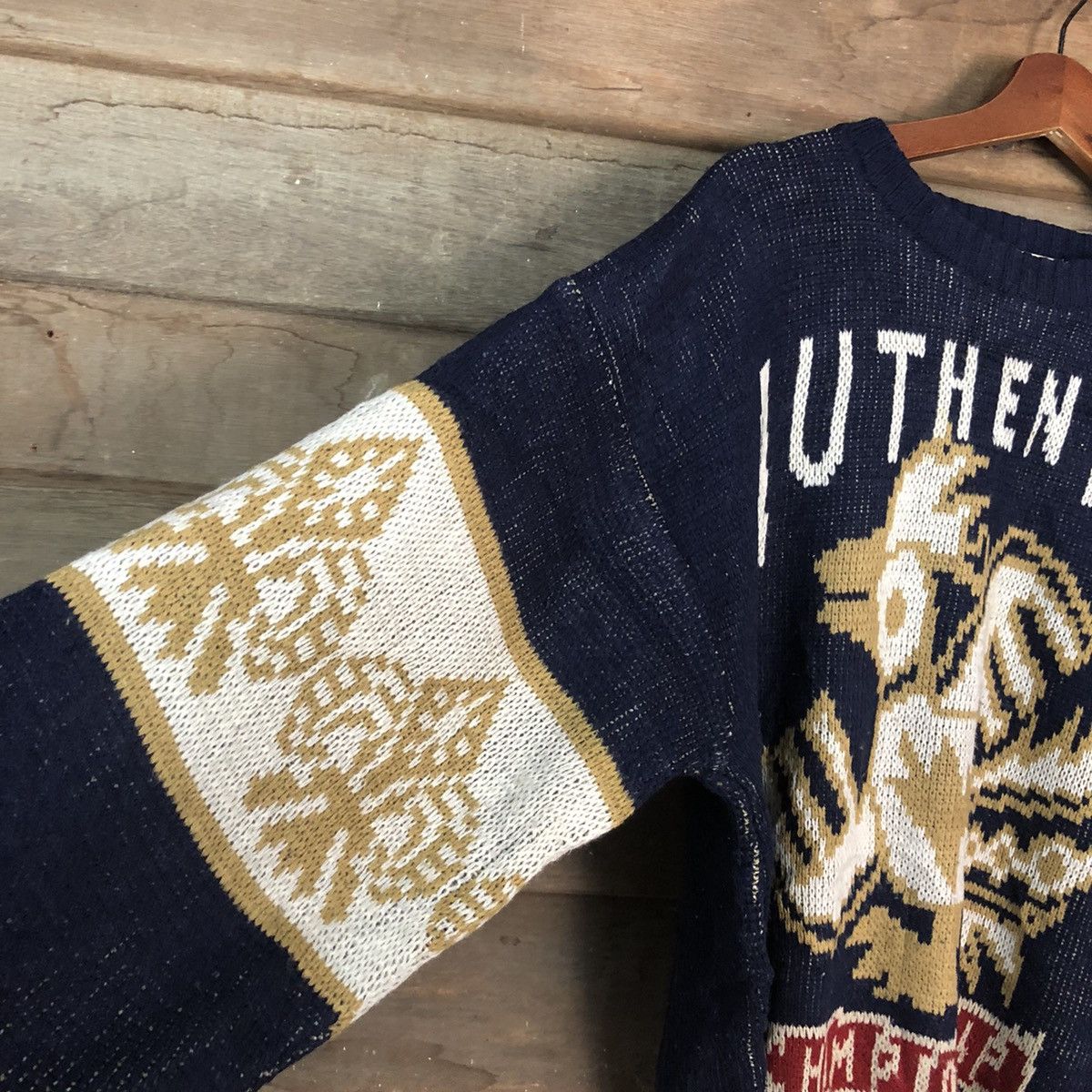 Homespun Knitwear DL Inter State authentic championship vintage Knitwear #6860 Size US L / EU 52-54 / 3 - 7 Thumbnail