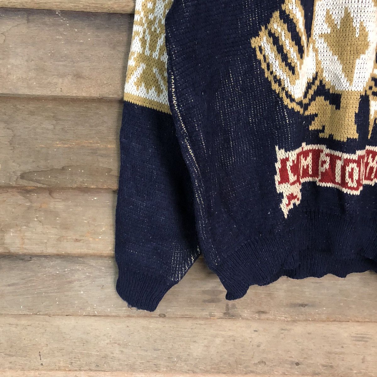 Homespun Knitwear DL Inter State authentic championship vintage Knitwear #6860 Size US L / EU 52-54 / 3 - 4 Thumbnail