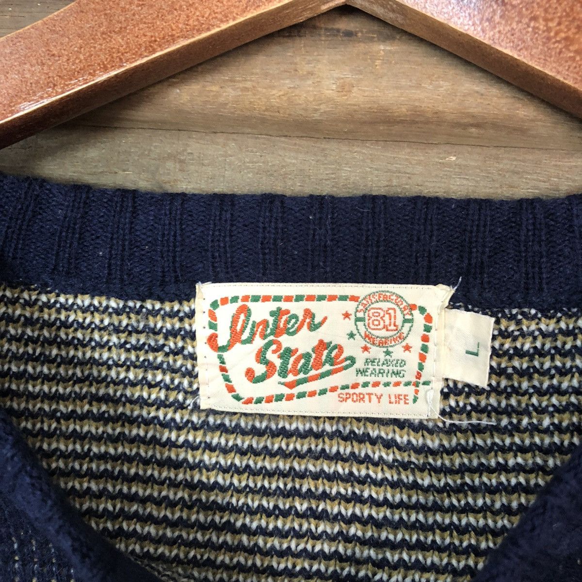 Homespun Knitwear DL Inter State authentic championship vintage Knitwear #6860 Size US L / EU 52-54 / 3 - 9 Thumbnail