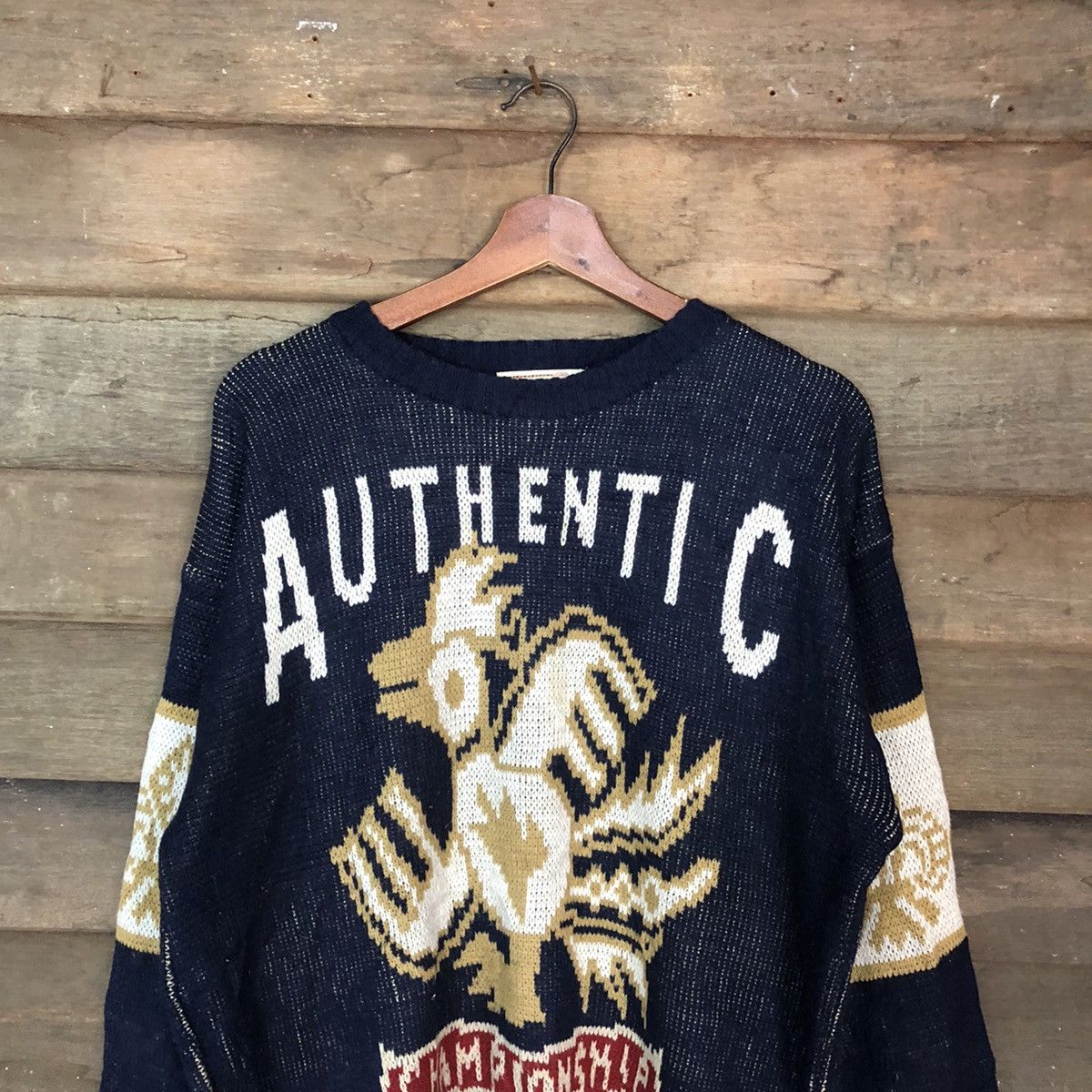 Homespun Knitwear DL Inter State authentic championship vintage Knitwear #6860 Size US L / EU 52-54 / 3 - 2 Thumbnail