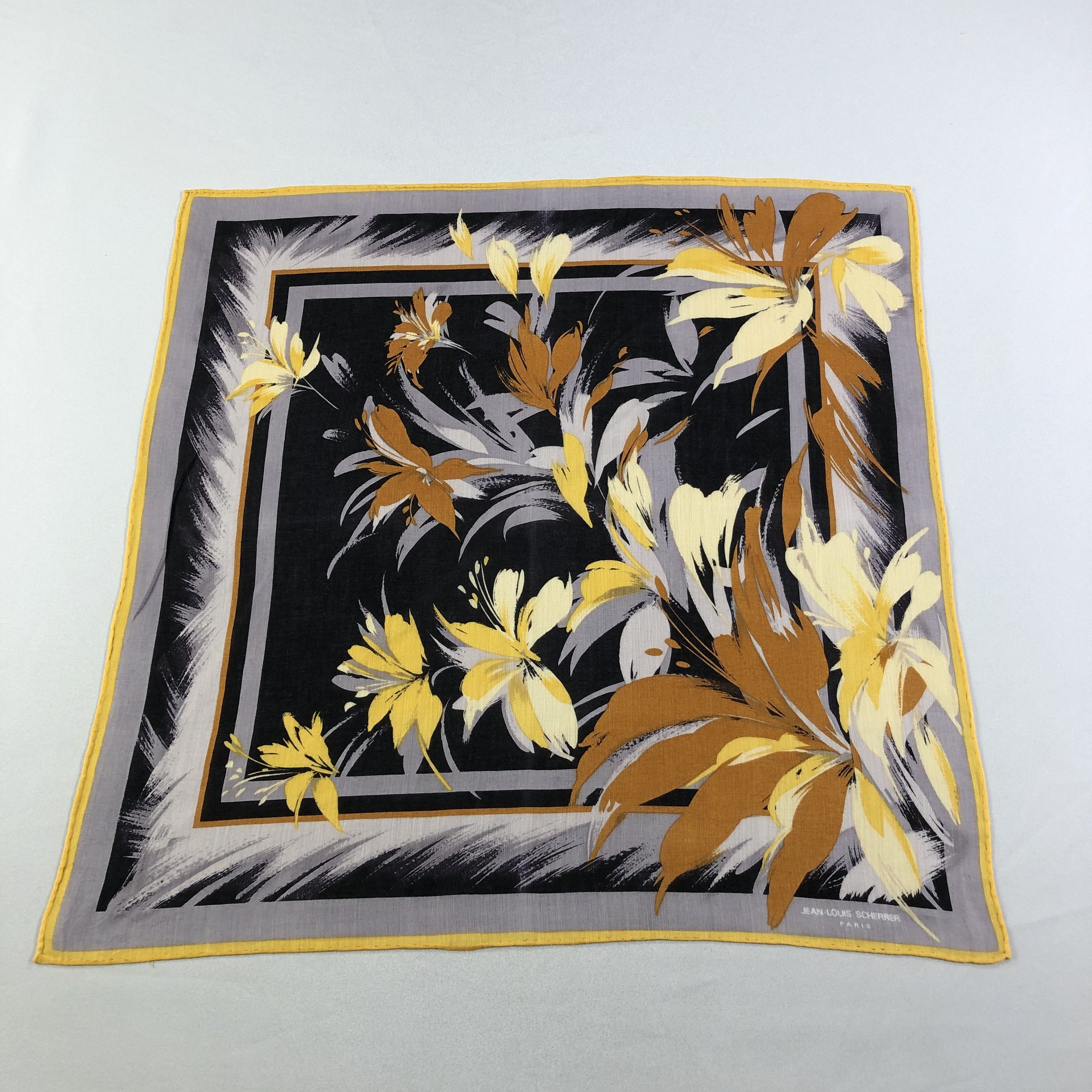 Jean-Louis Scherrer Jean Louis Scherrer Handkerchief Neckerchief Bandana H2058 Size ONE SIZE - 1 Thumbnail