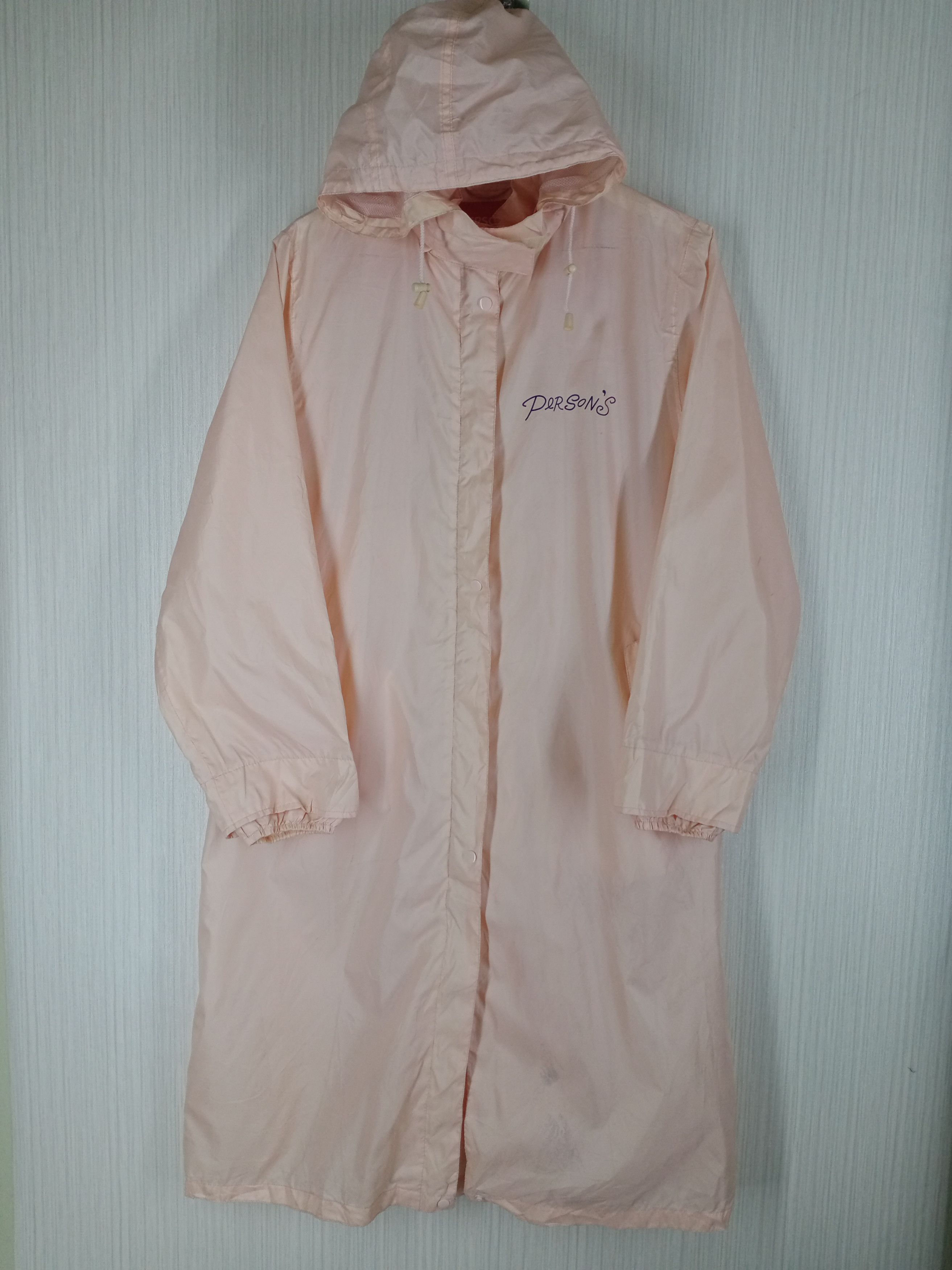 PERSON'S Person's Long Jacket Rain Coat Hoodie Size US L / EU 52-54 / 3 - 1 Thumbnail