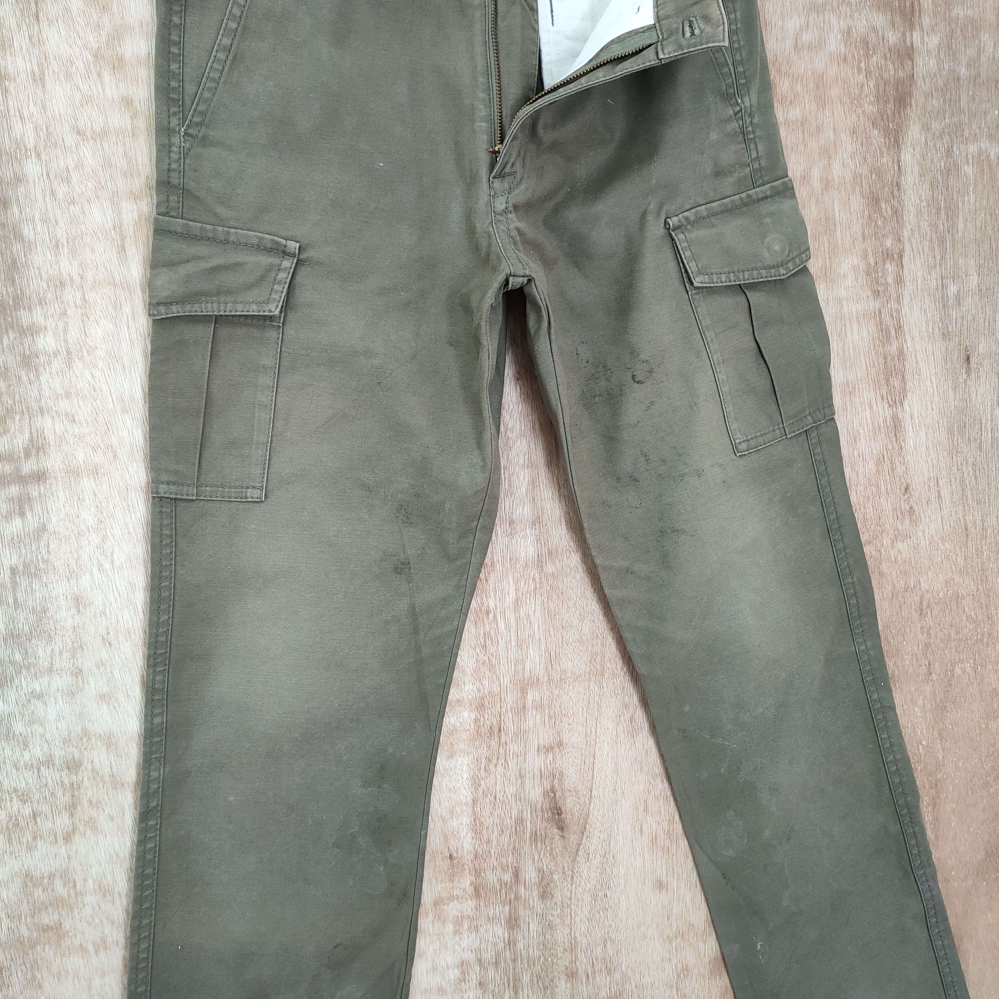 ABAHOUSE VINTAGE ABAHOUSE FADED CARGO PANTS Size US 30 / EU 46 - 6 Thumbnail