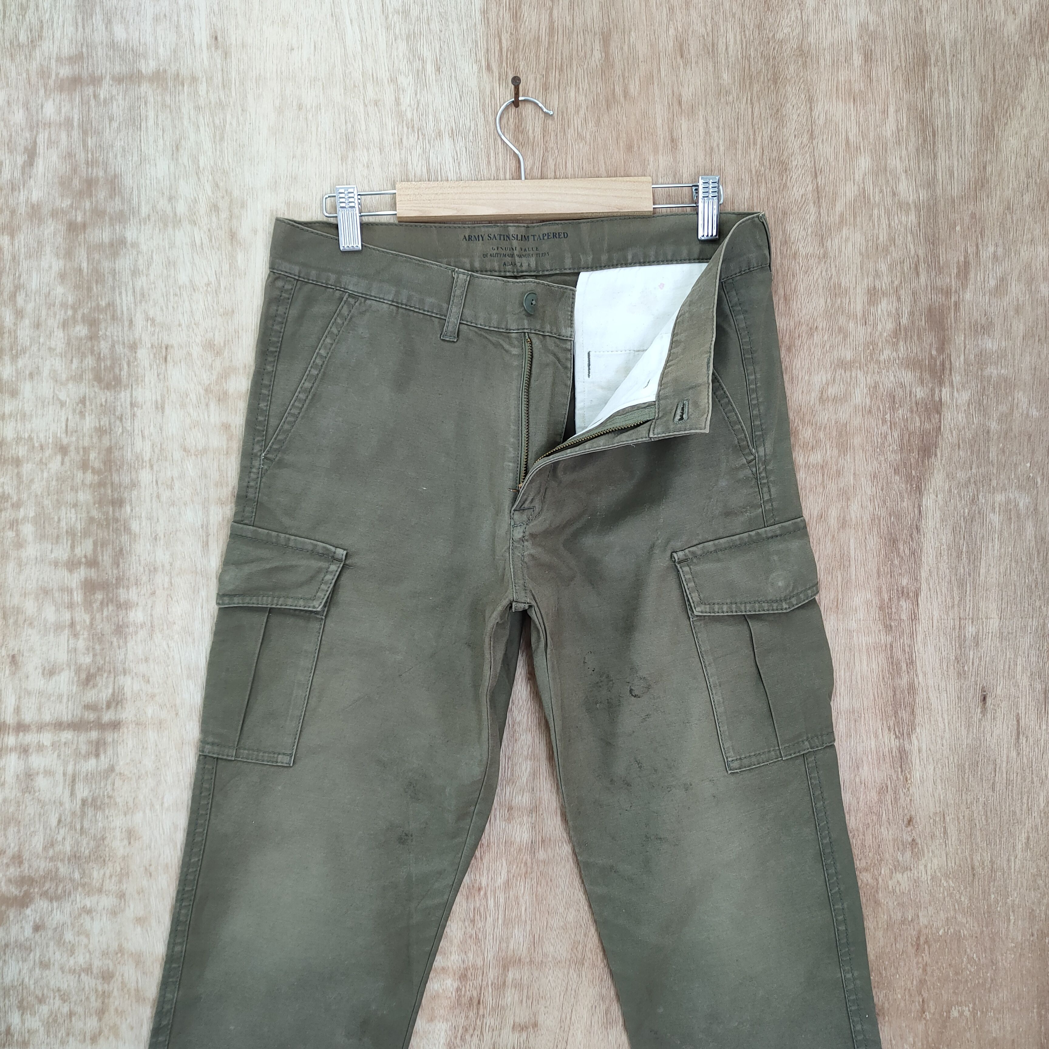 ABAHOUSE VINTAGE ABAHOUSE FADED CARGO PANTS Size US 30 / EU 46 - 2 Thumbnail