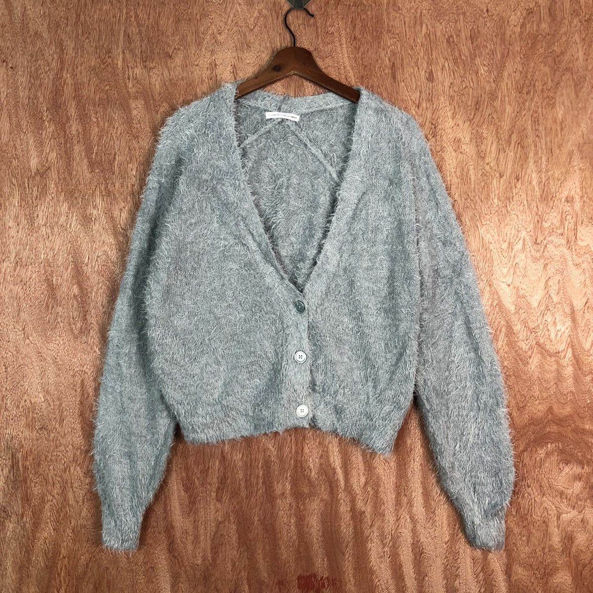 Japanese Brand DL Hyphen World Gallery cardigan shaggy Knitwear #c372 Size M / US 6-8 / IT 42-44 - 1 Thumbnail
