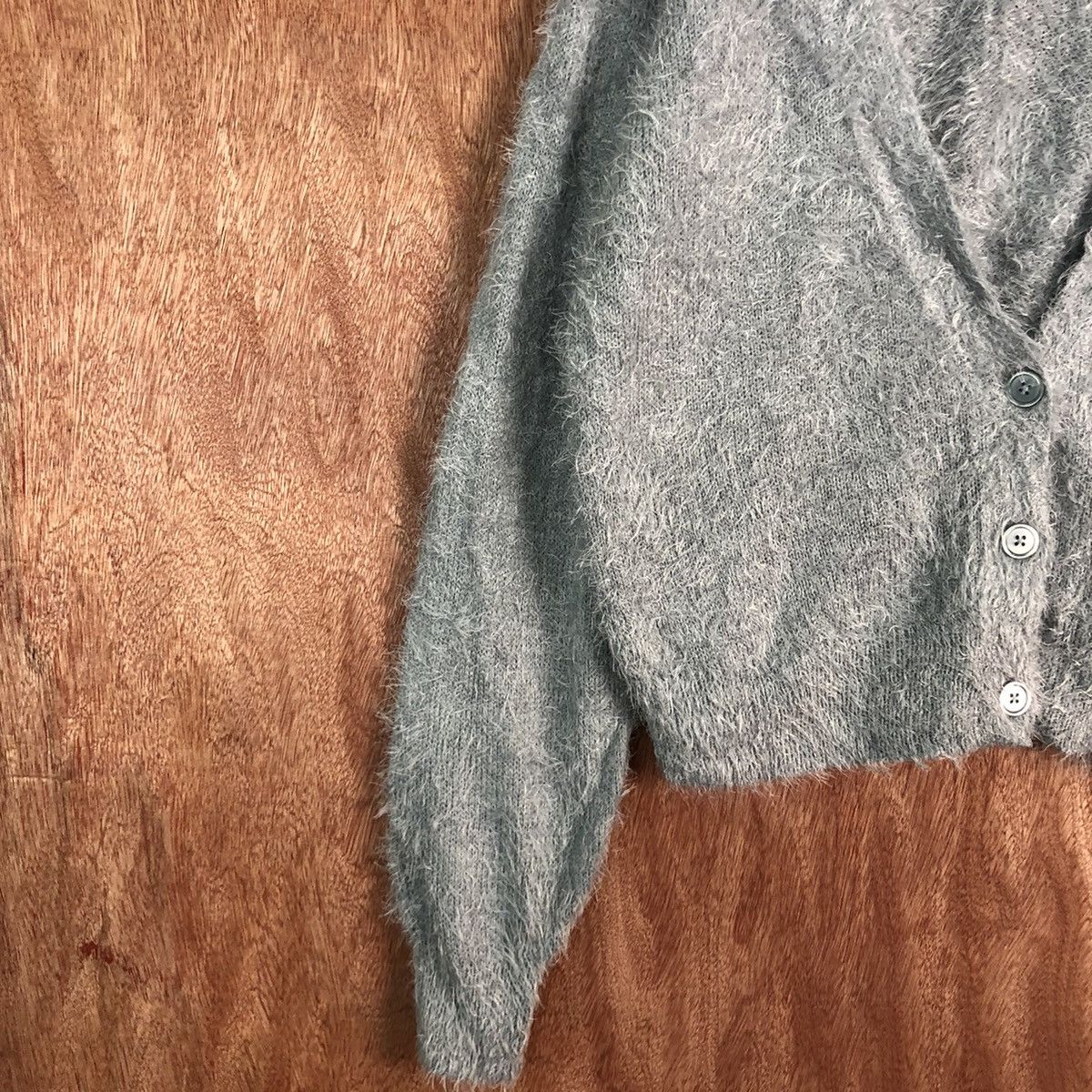 Japanese Brand DL Hyphen World Gallery cardigan shaggy Knitwear #c372 Size M / US 6-8 / IT 42-44 - 7 Thumbnail