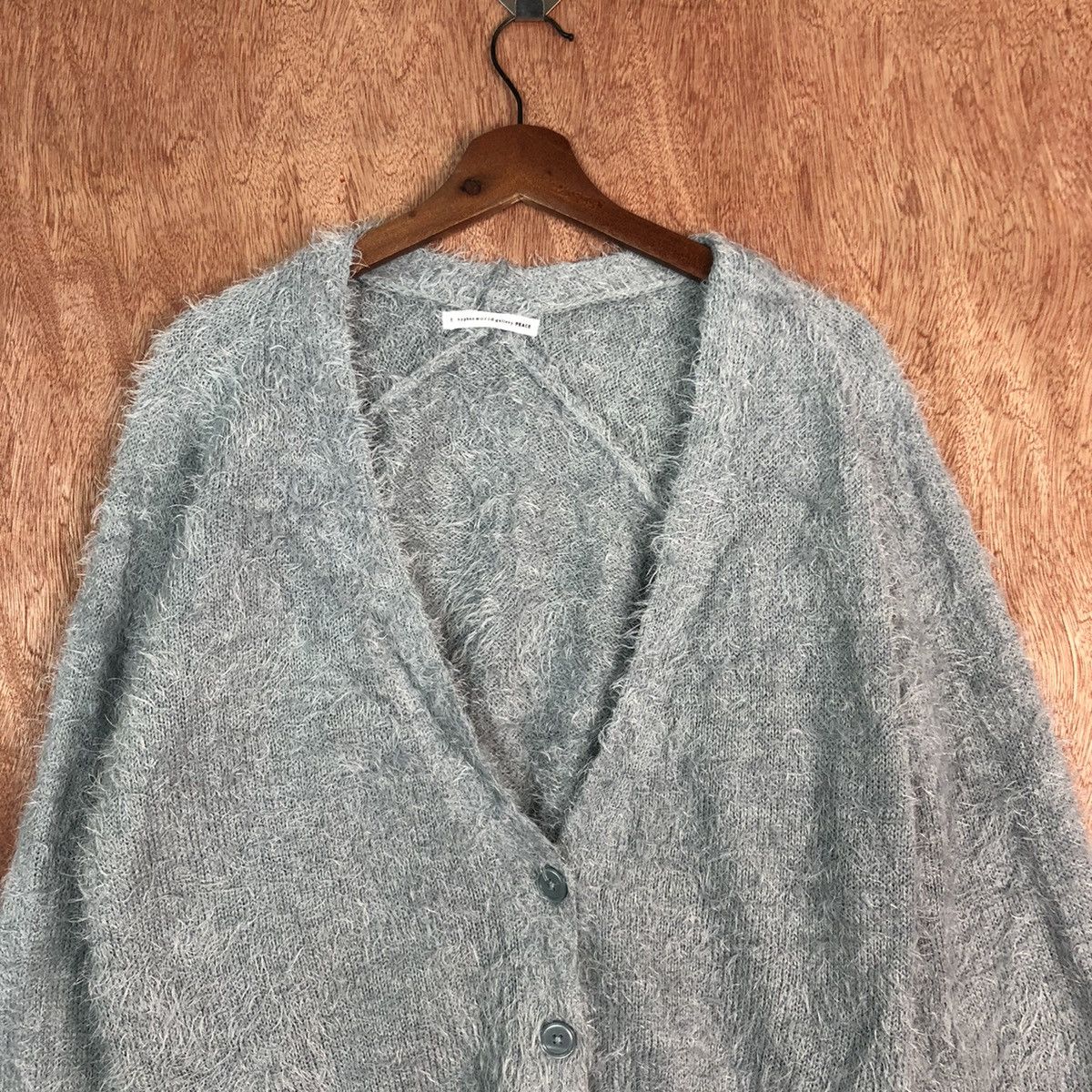 Japanese Brand DL Hyphen World Gallery cardigan shaggy Knitwear #c372 Size M / US 6-8 / IT 42-44 - 2 Thumbnail