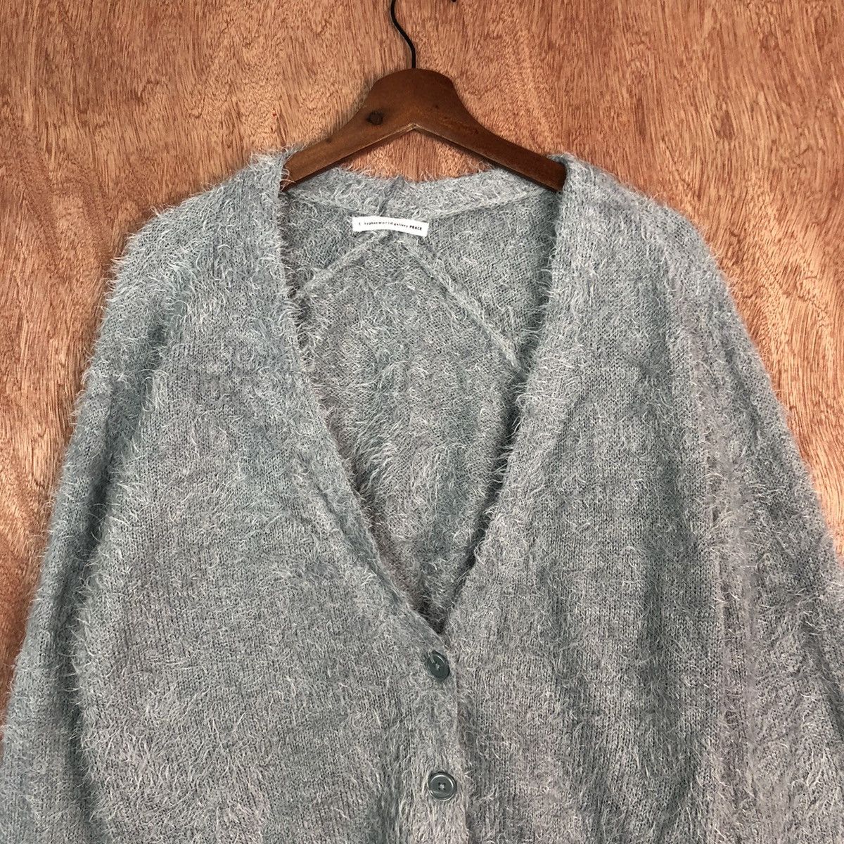 Japanese Brand DL Hyphen World Gallery cardigan shaggy Knitwear #c372 Size M / US 6-8 / IT 42-44 - 8 Thumbnail