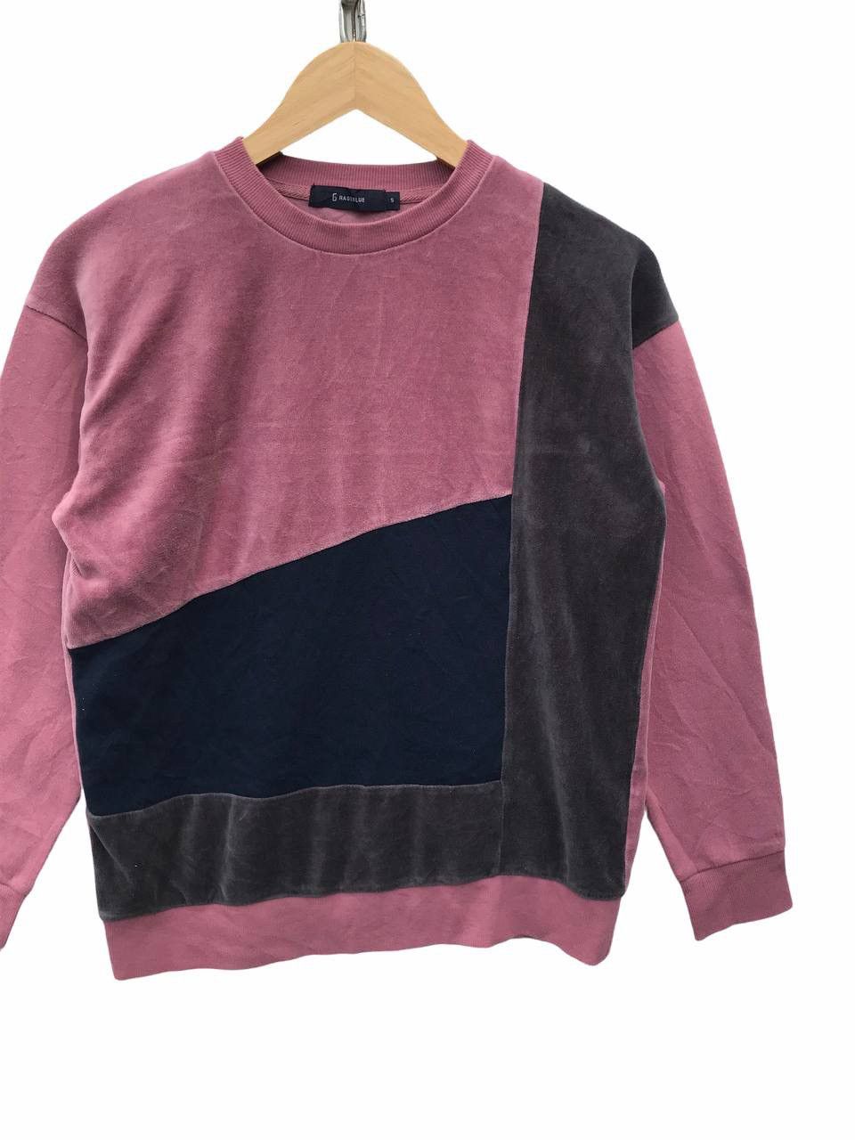 RAGEBLUE Rageblue Velvet Colourblock Casual Sweatshirt Size US S / EU 44-46 / 1 - 3 Thumbnail