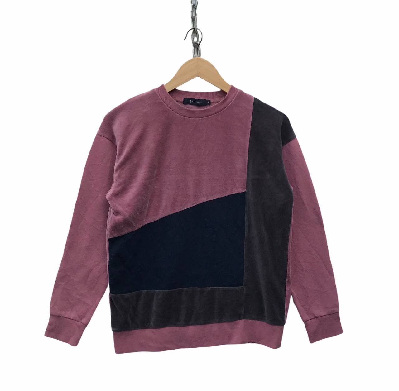 RAGEBLUE Rageblue Velvet Colourblock Casual Sweatshirt Size US S / EU 44-46 / 1 - 1 Thumbnail