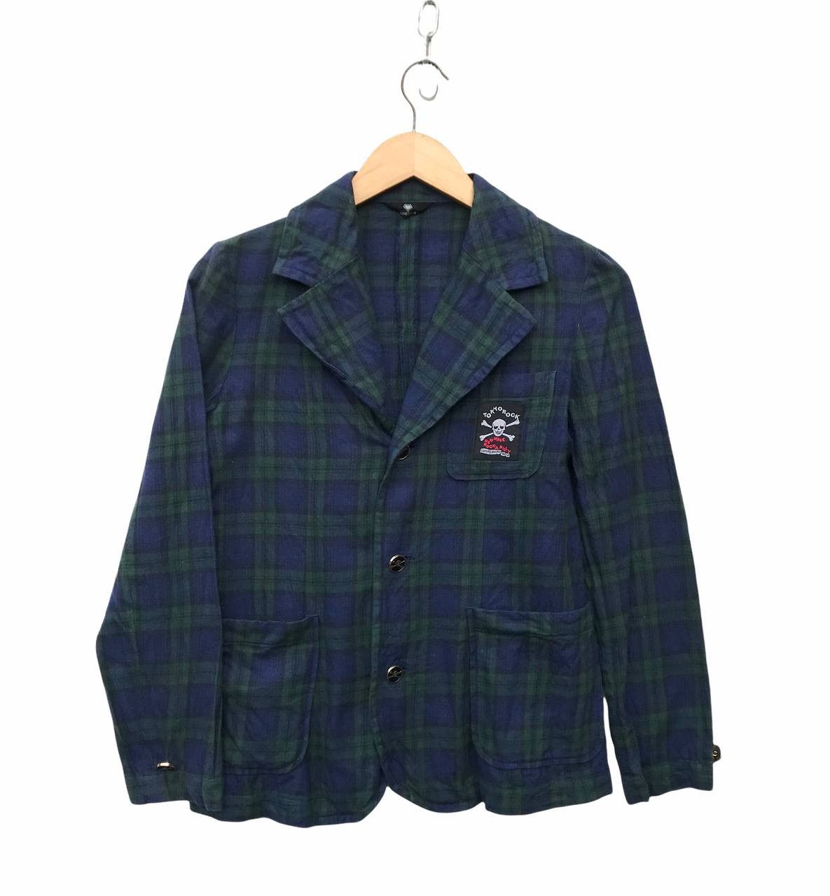 Super Lovers Super Lovers Tartan Skull Rockabilly Blazer Coat Size US XS / EU 42 / 0 - 1 Thumbnail