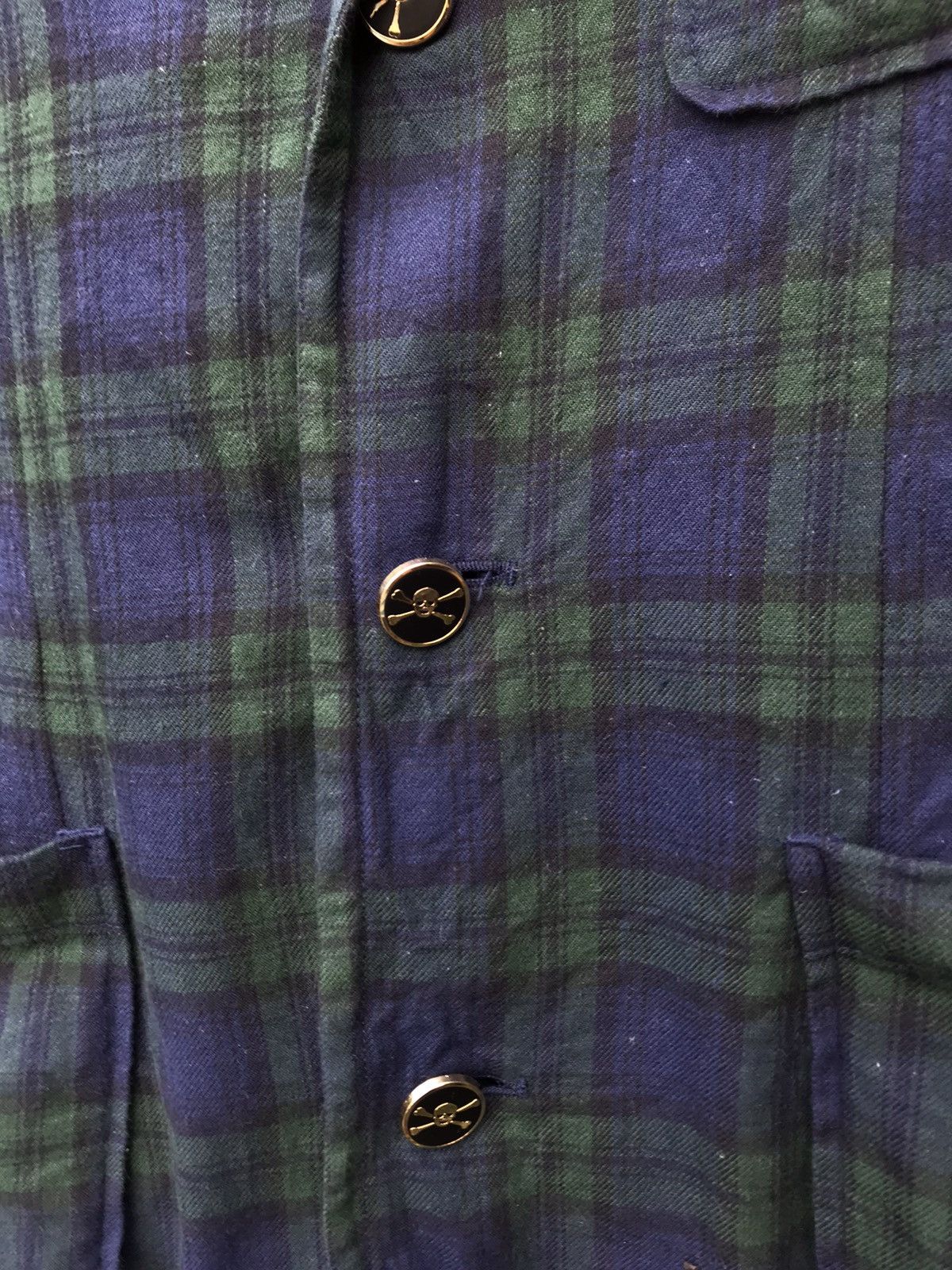 Super Lovers Super Lovers Tartan Skull Rockabilly Blazer Coat Size US XS / EU 42 / 0 - 4 Thumbnail