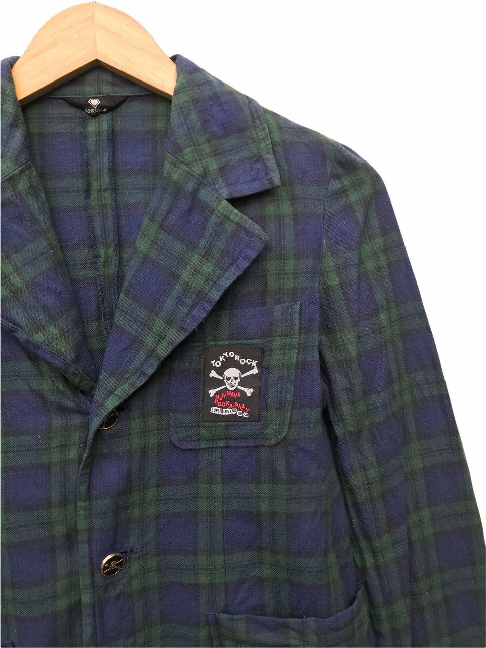 Super Lovers Super Lovers Tartan Skull Rockabilly Blazer Coat Size US XS / EU 42 / 0 - 3 Thumbnail