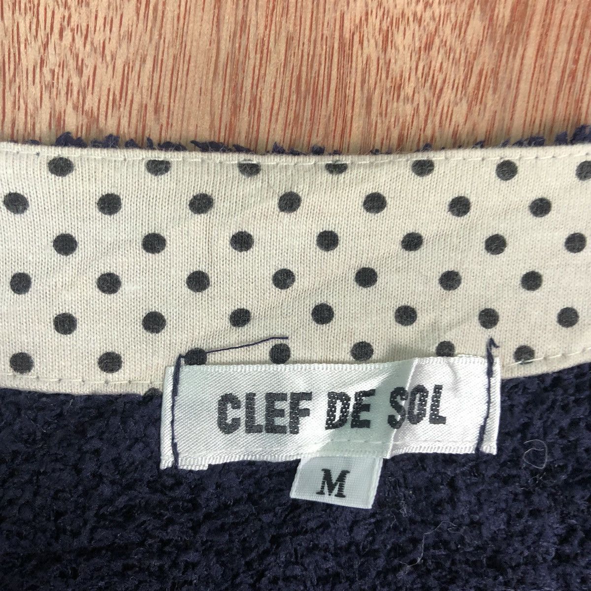 Japanese Brand DL Clef De Sol Dark Blue mohair Cardigan knitwear #c317 Size M / US 6-8 / IT 42-44 - 9 Thumbnail