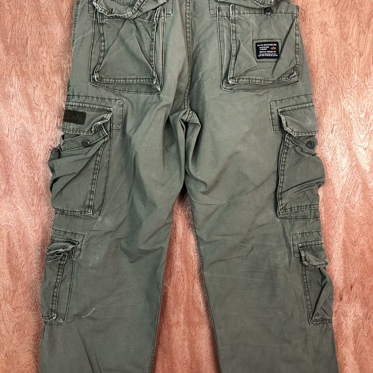 Alpha Industries DL Alpha Industries Green Multipocket Cargo Pant #c406 Size US 32 / EU 48 - 12 Thumbnail