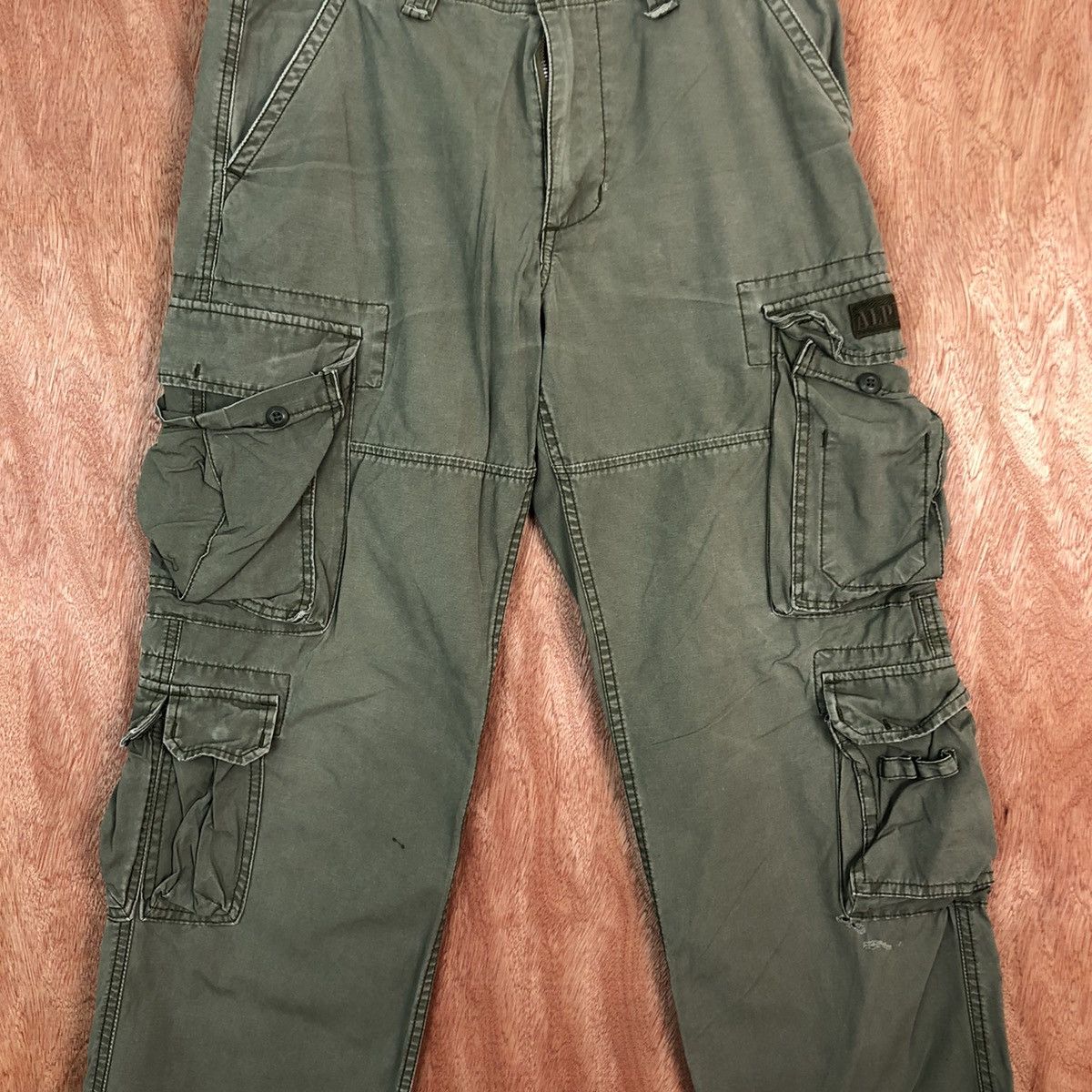 Alpha Industries DL Alpha Industries Green Multipocket Cargo Pant #c406 Size US 32 / EU 48 - 4 Thumbnail