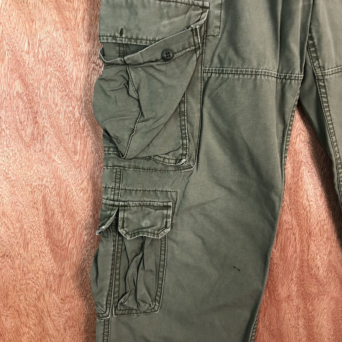 Alpha Industries DL Alpha Industries Green Multipocket Cargo Pant #c406 Size US 32 / EU 48 - 6 Thumbnail