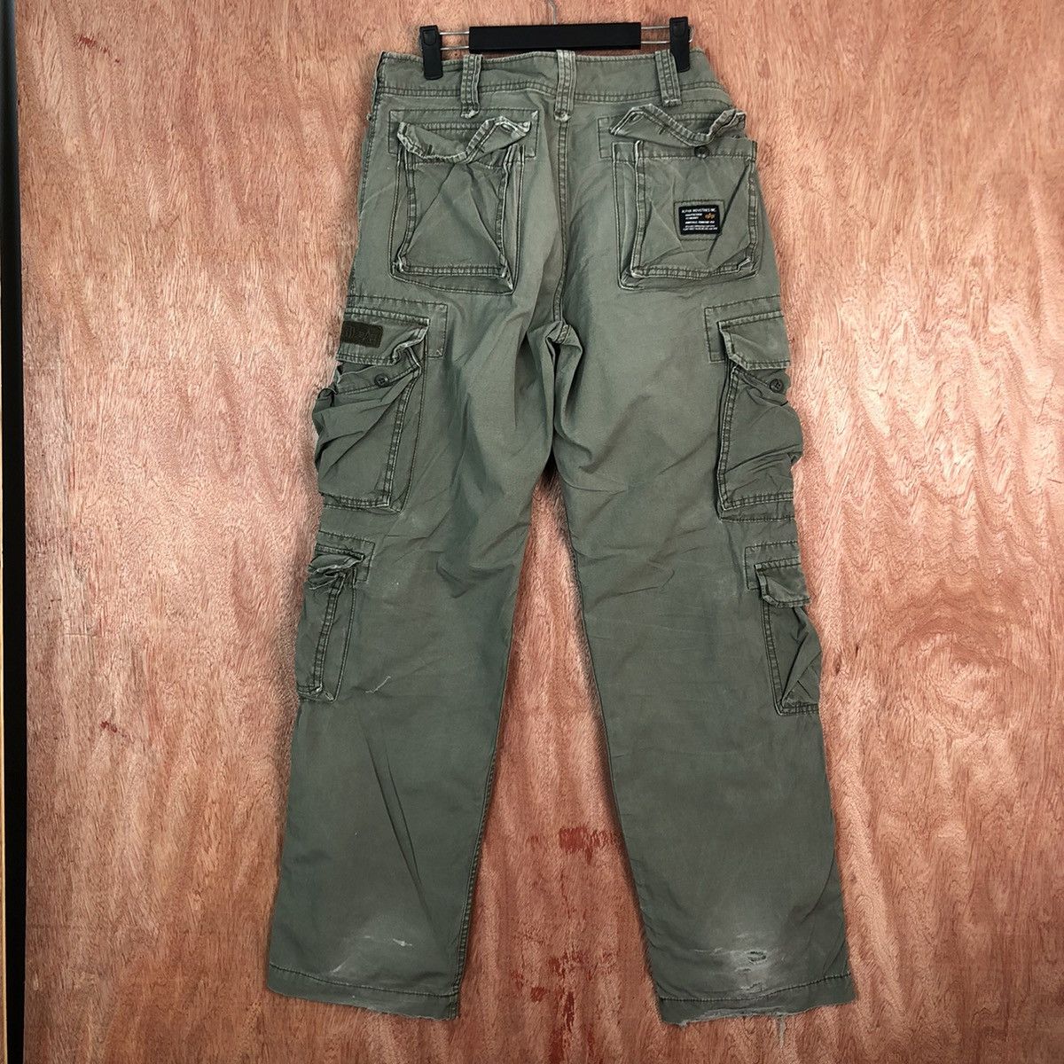 Alpha Industries DL Alpha Industries Green Multipocket Cargo Pant #c406 Size US 32 / EU 48 - 9 Thumbnail