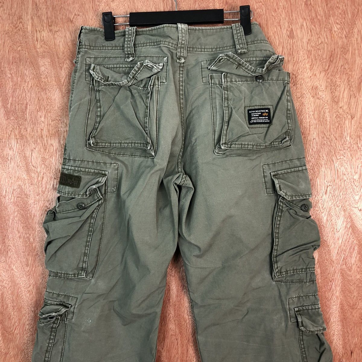 Alpha Industries DL Alpha Industries Green Multipocket Cargo Pant #c406 Size US 32 / EU 48 - 10 Thumbnail