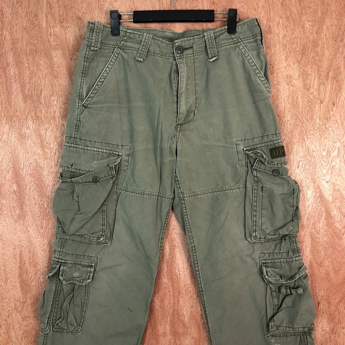 Alpha Industries DL Alpha Industries Green Multipocket Cargo Pant #c406 Size US 32 / EU 48 - 2 Thumbnail