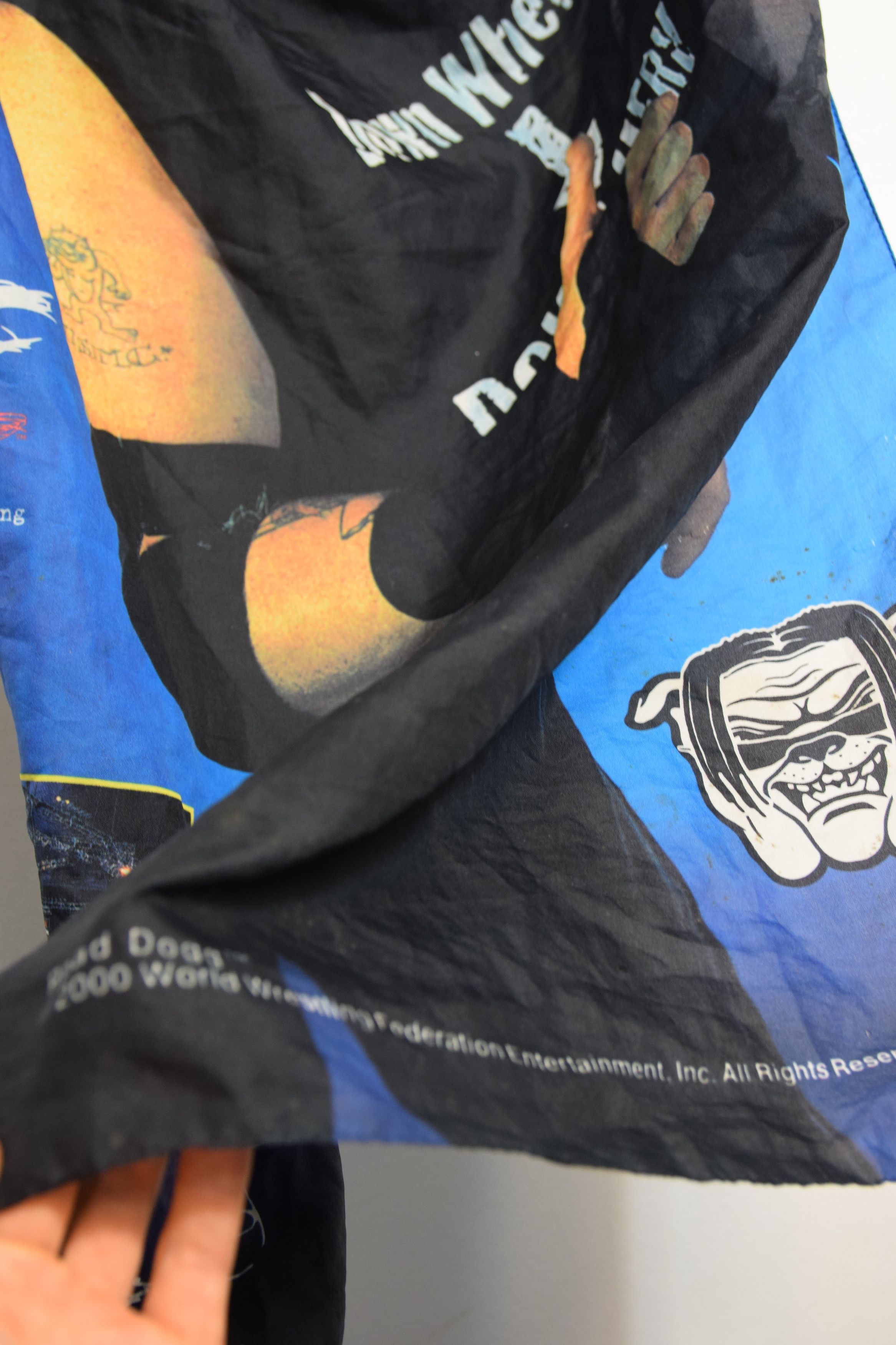 Vintage × WWE × WWF 2000 WWE WWF Wrestling Vintage 2000 Big Flag y2k Size ONE SIZE - 5 Thumbnail