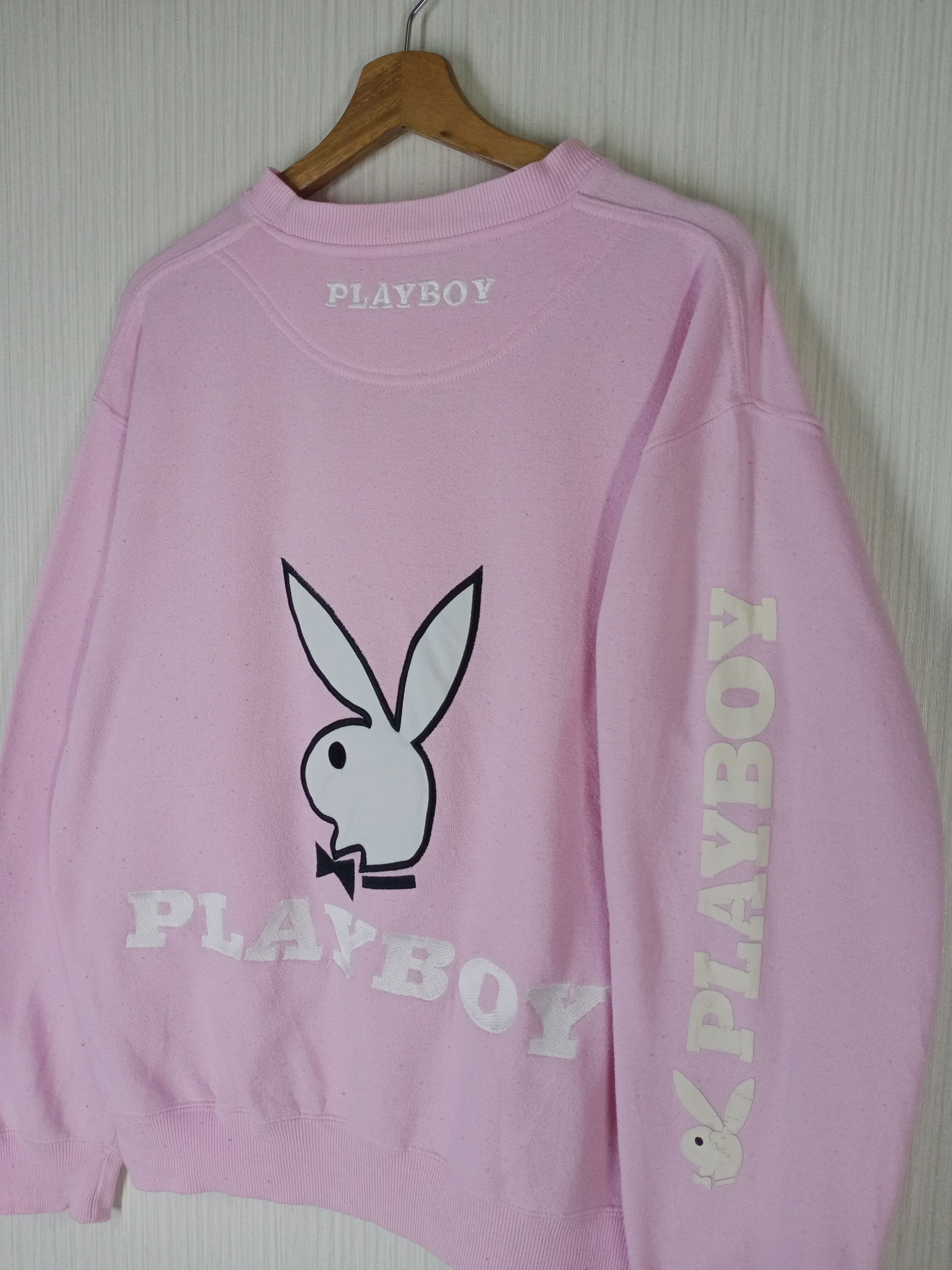 Playboy Rare Vintage Playboy Embroidered Big Logo Sweatshirt Size US L / EU 52-54 / 3 - 2 Thumbnail