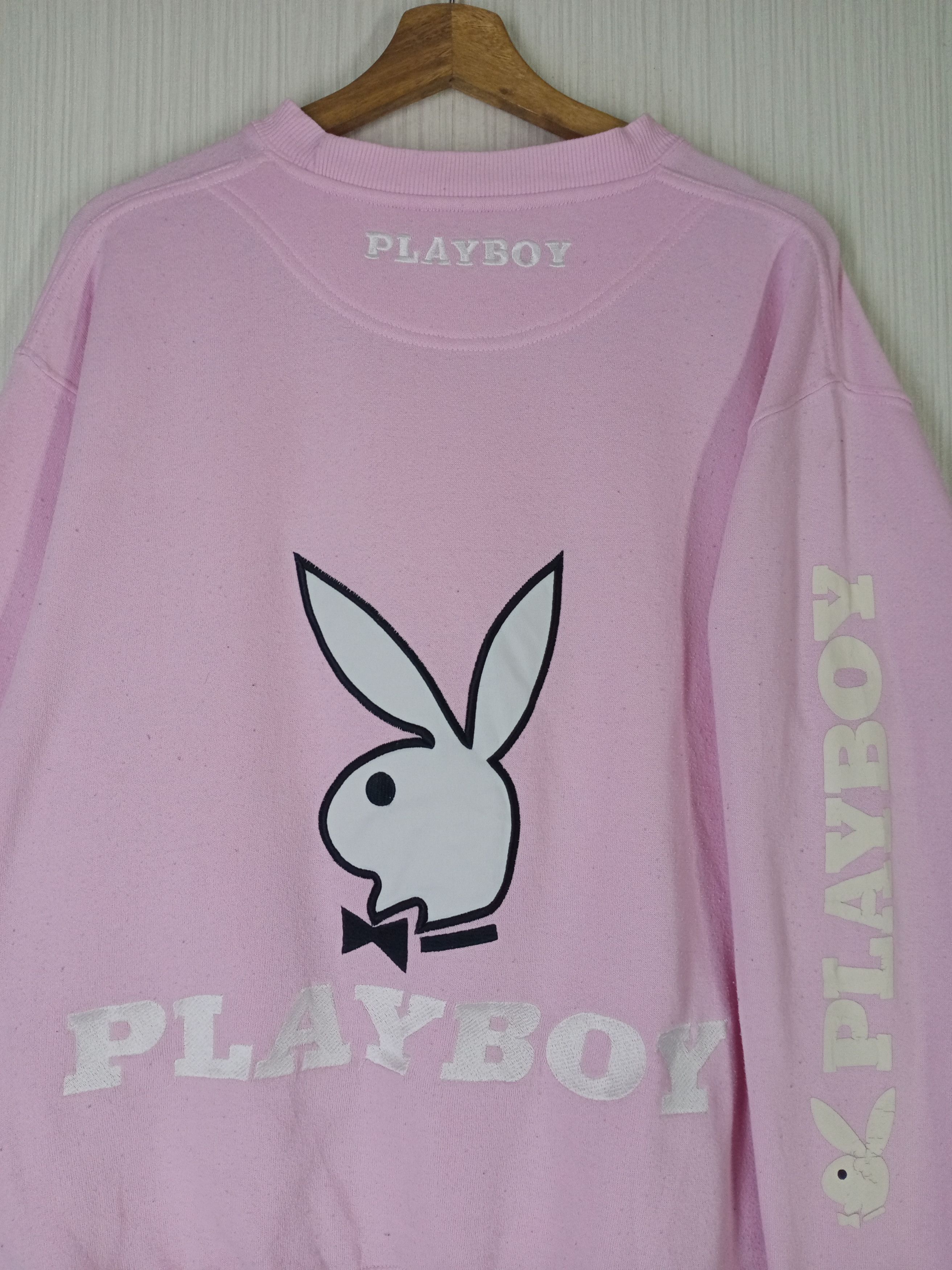 Playboy Rare Vintage Playboy Embroidered Big Logo Sweatshirt Size US L / EU 52-54 / 3 - 6 Thumbnail
