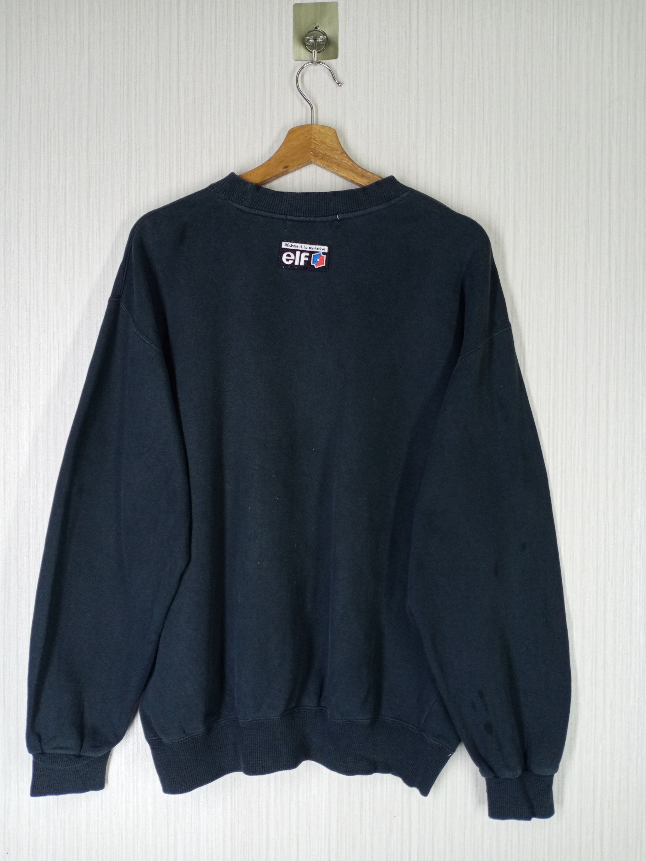 Formula 1 VINTAGE MOTORSPORT ELF EMBROIDERED BIG LOGO SWEATSHIRT Size US L / EU 52-54 / 3 - 3 Thumbnail