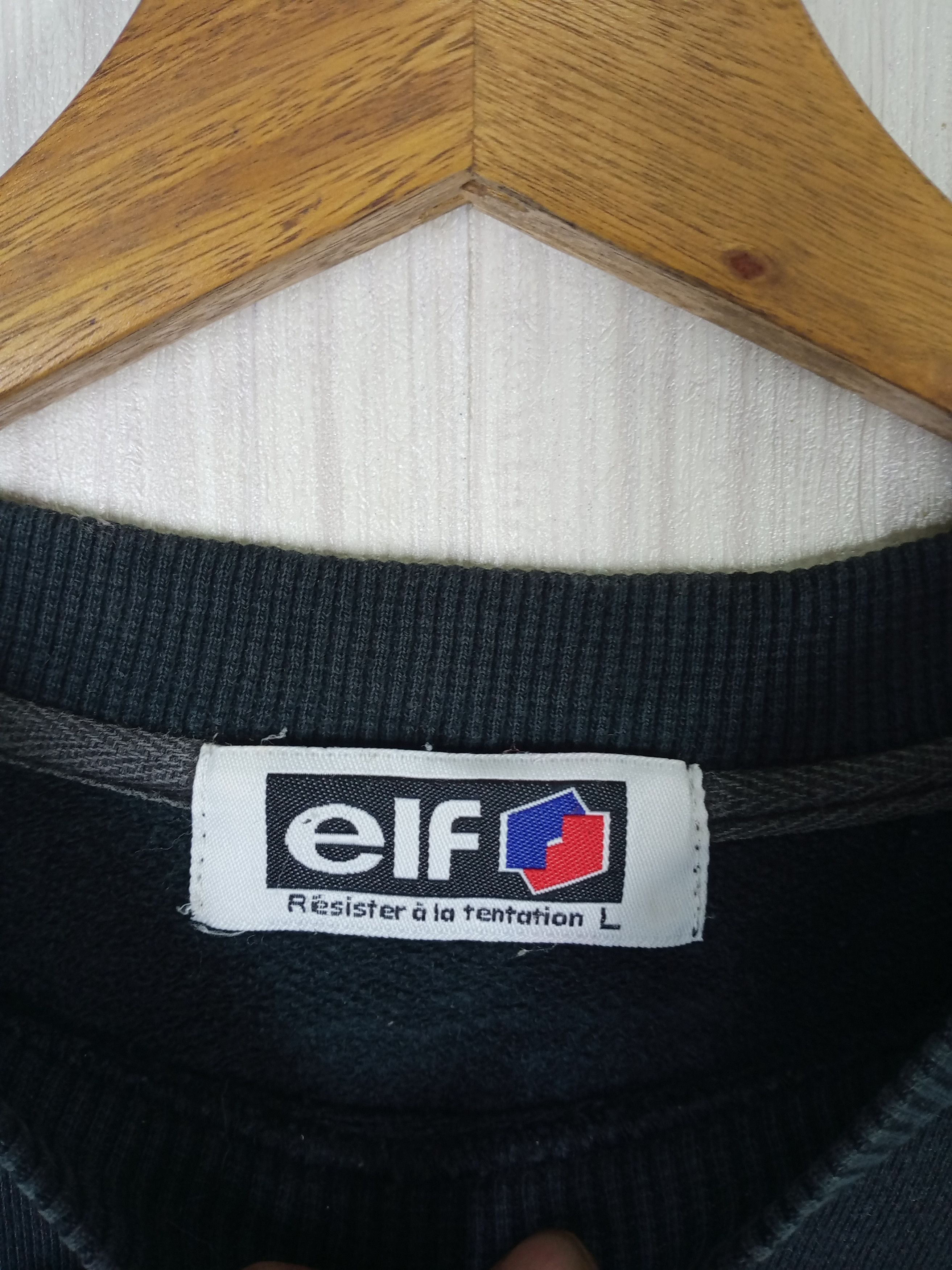 Formula 1 VINTAGE MOTORSPORT ELF EMBROIDERED BIG LOGO SWEATSHIRT Size US L / EU 52-54 / 3 - 4 Thumbnail