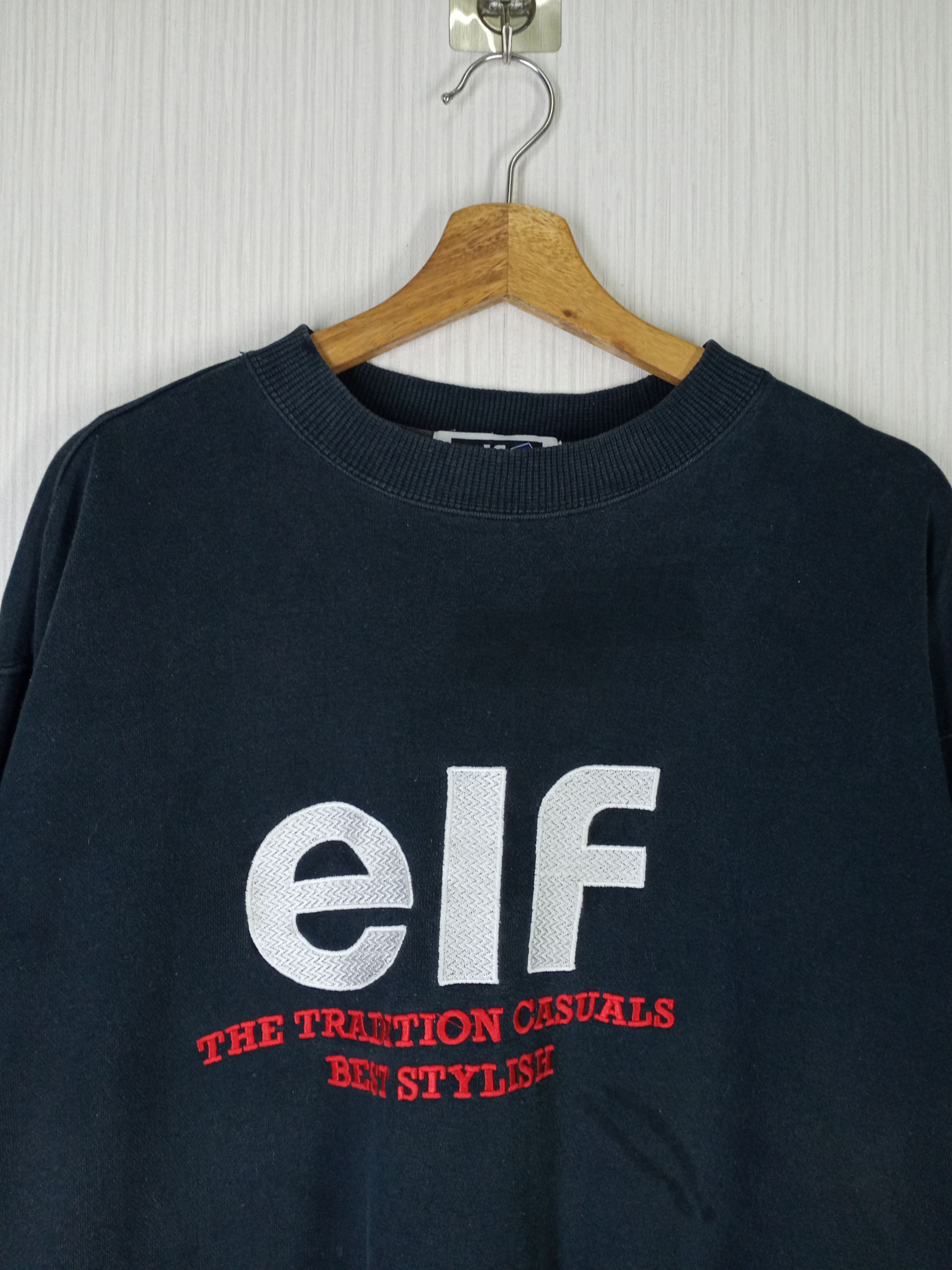 Formula 1 VINTAGE MOTORSPORT ELF EMBROIDERED BIG LOGO SWEATSHIRT Size US L / EU 52-54 / 3 - 2 Thumbnail