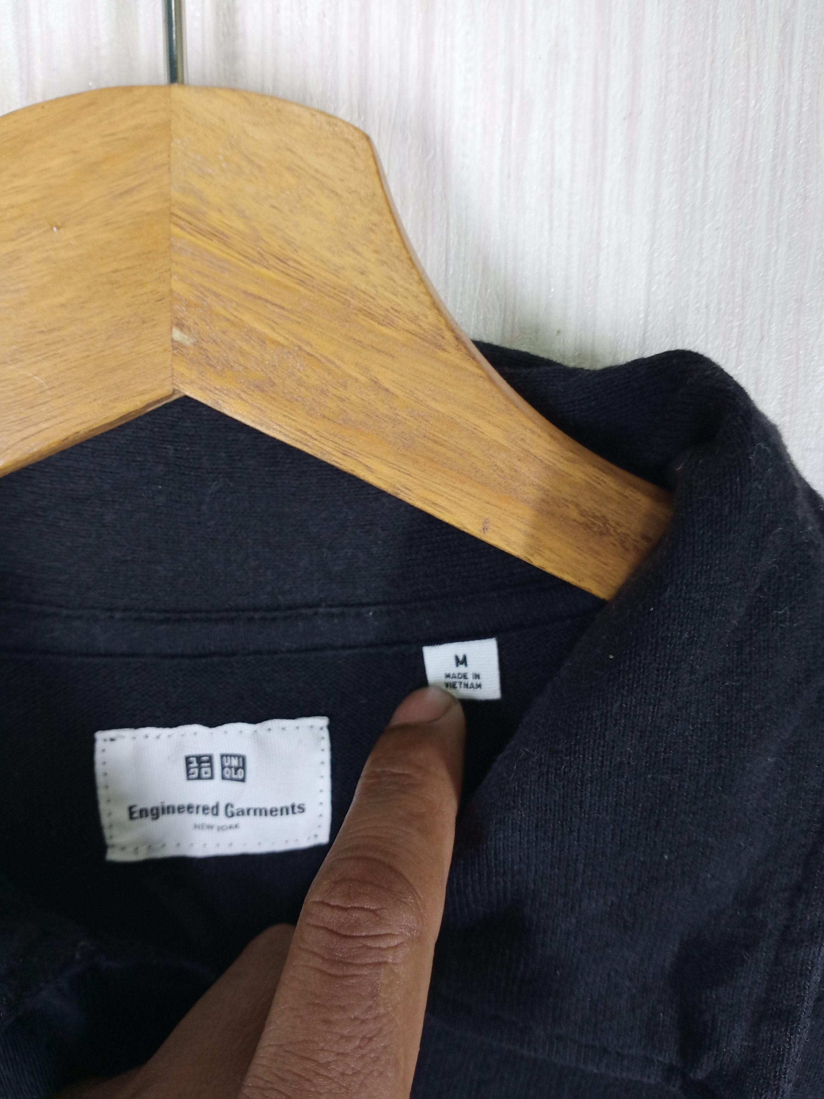 Engineered Garments × Uniqlo Engineered Garments Uniqlo Black Polo Tee Size US L / EU 52-54 / 3 - 3 Thumbnail