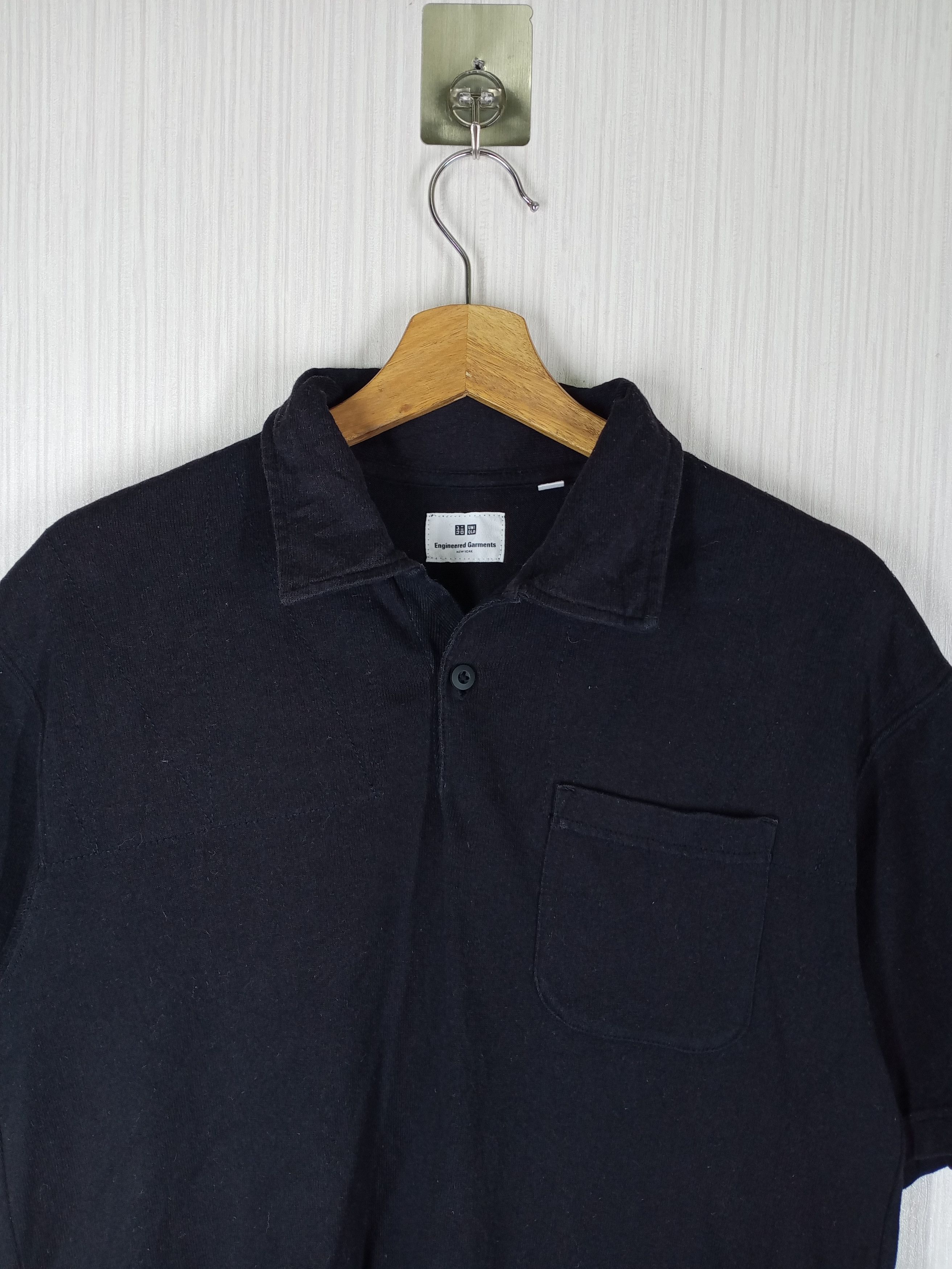 Engineered Garments × Uniqlo Engineered Garments Uniqlo Black Polo Tee Size US L / EU 52-54 / 3 - 2 Thumbnail