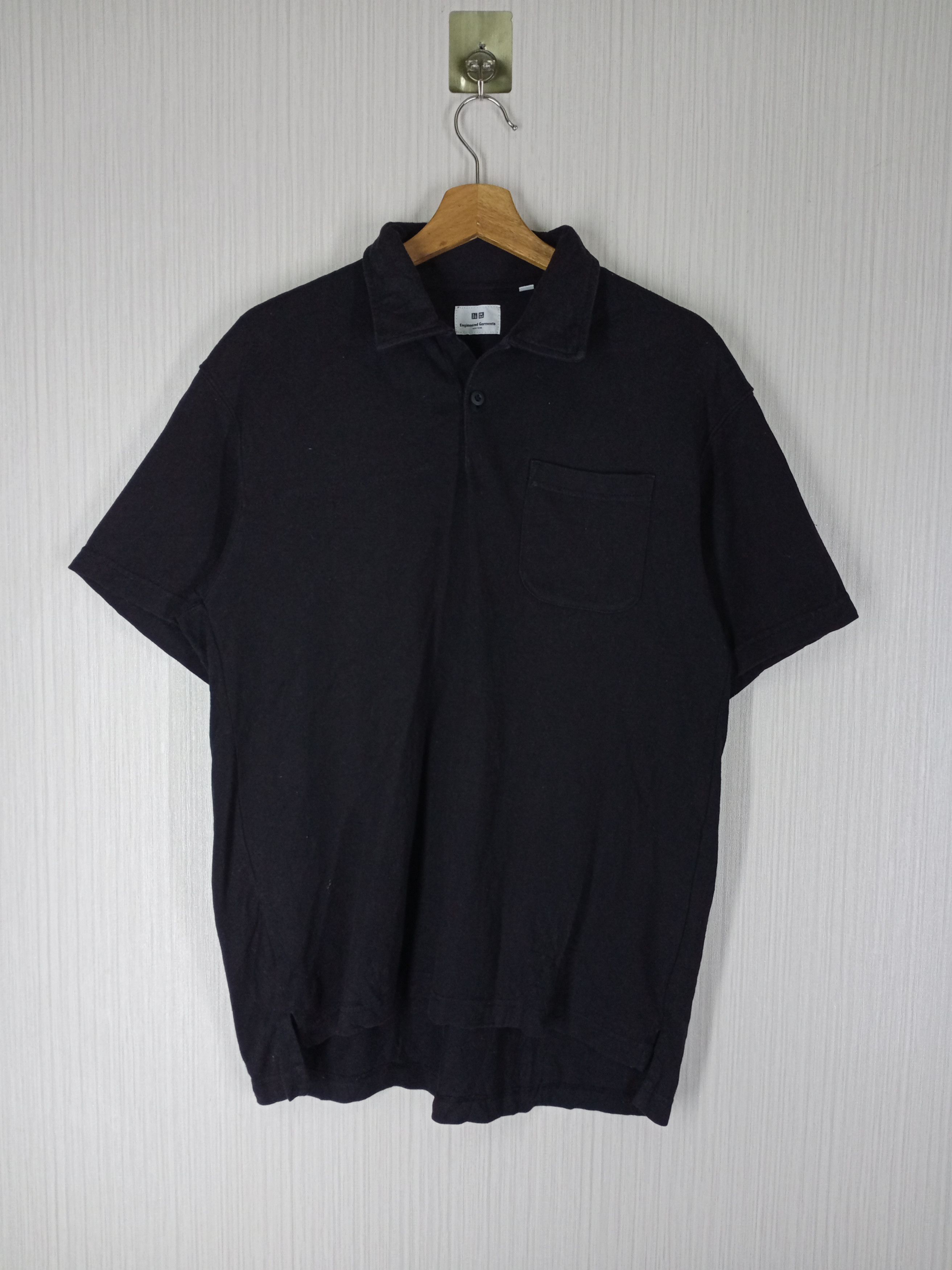 Engineered Garments × Uniqlo Engineered Garments Uniqlo Black Polo Tee Size US L / EU 52-54 / 3 - 1 Thumbnail