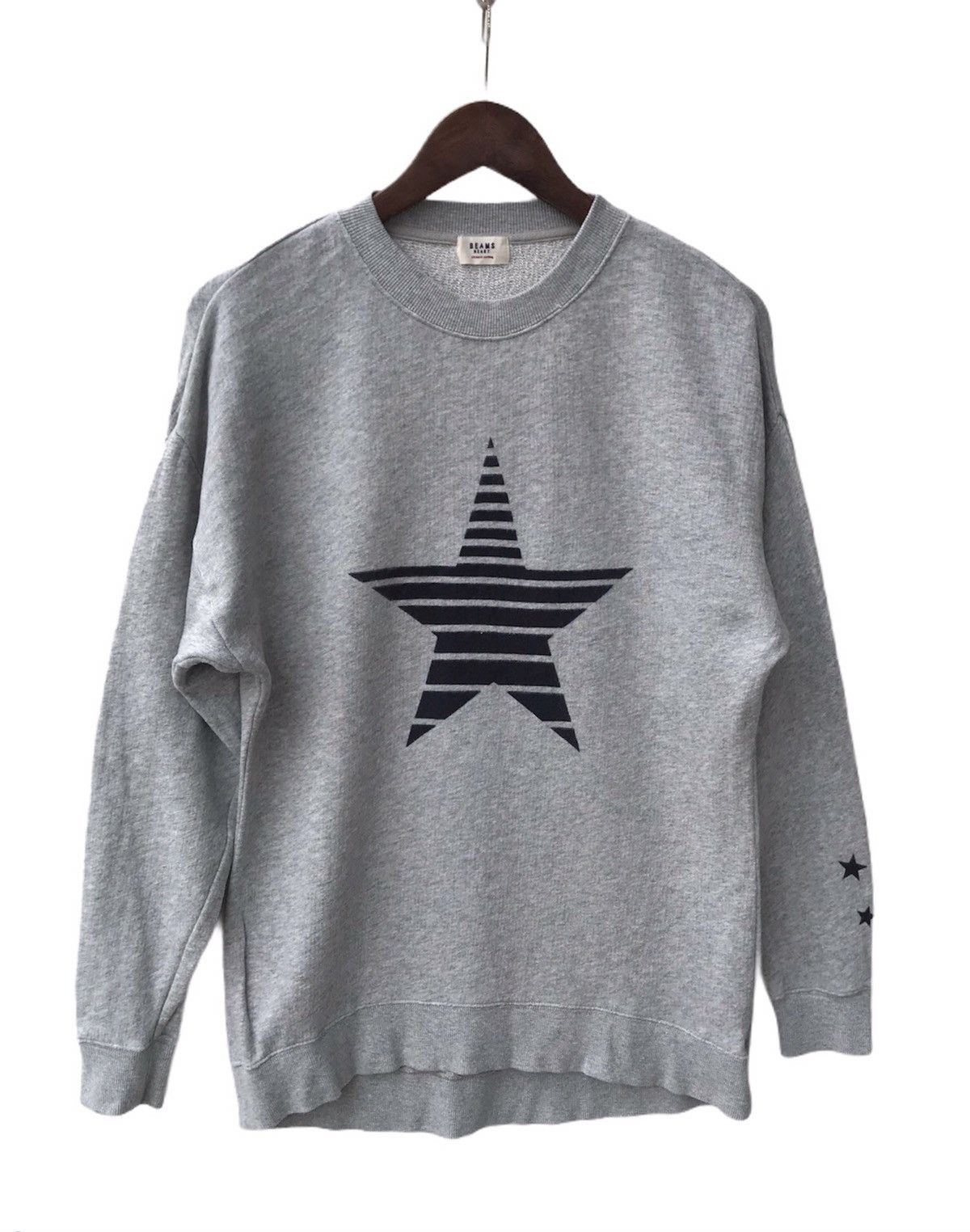 Beams Plus Beams Heart Big Star Print Sweatshirt Beams Japan Streetwear Size US S / EU 44-46 / 1 - 1 Thumbnail