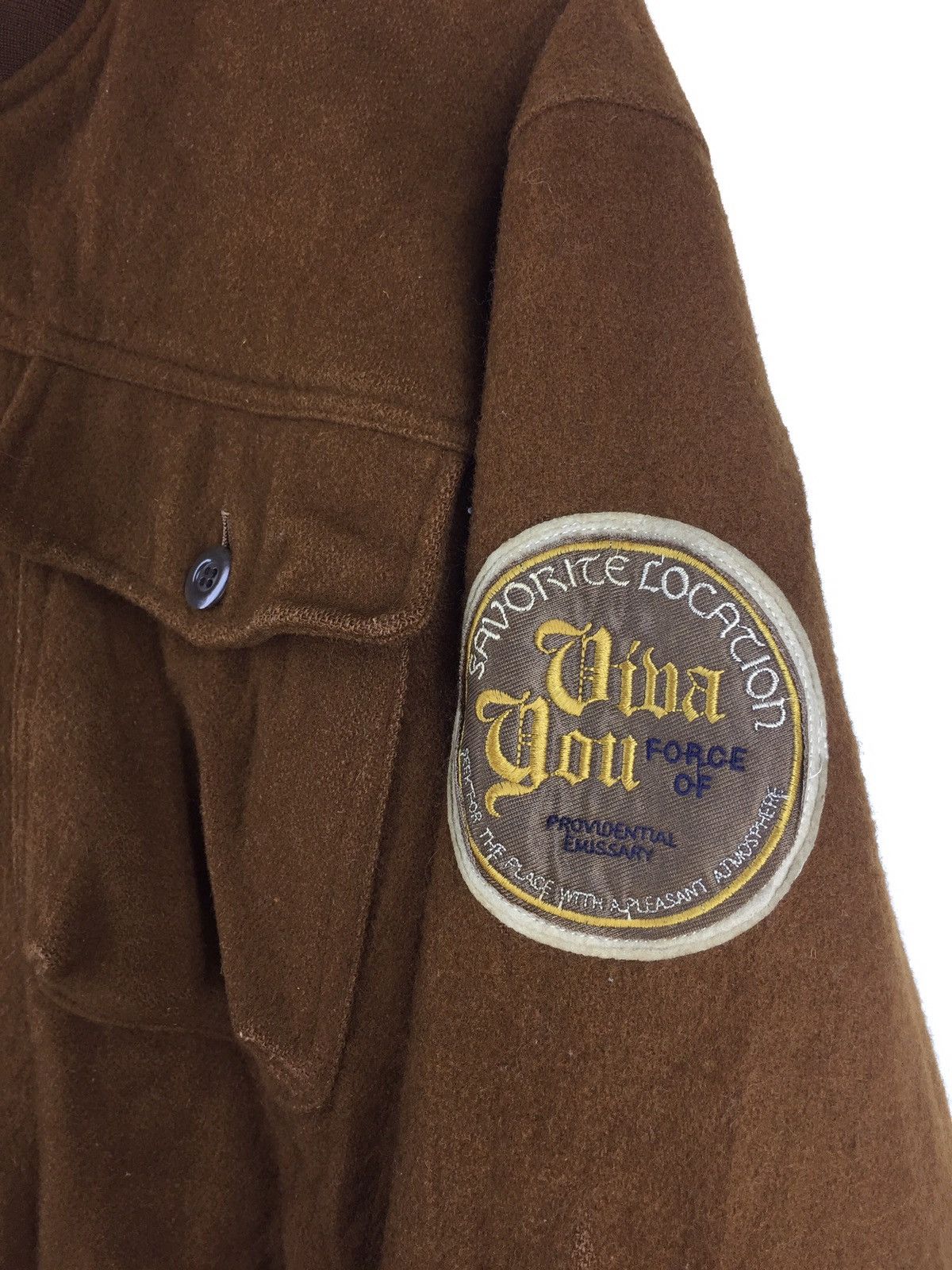 Japanese Brand Vintage Vivayou Embroidery Wool Bomber jacket Size US M / EU 48-50 / 2 - 5 Thumbnail