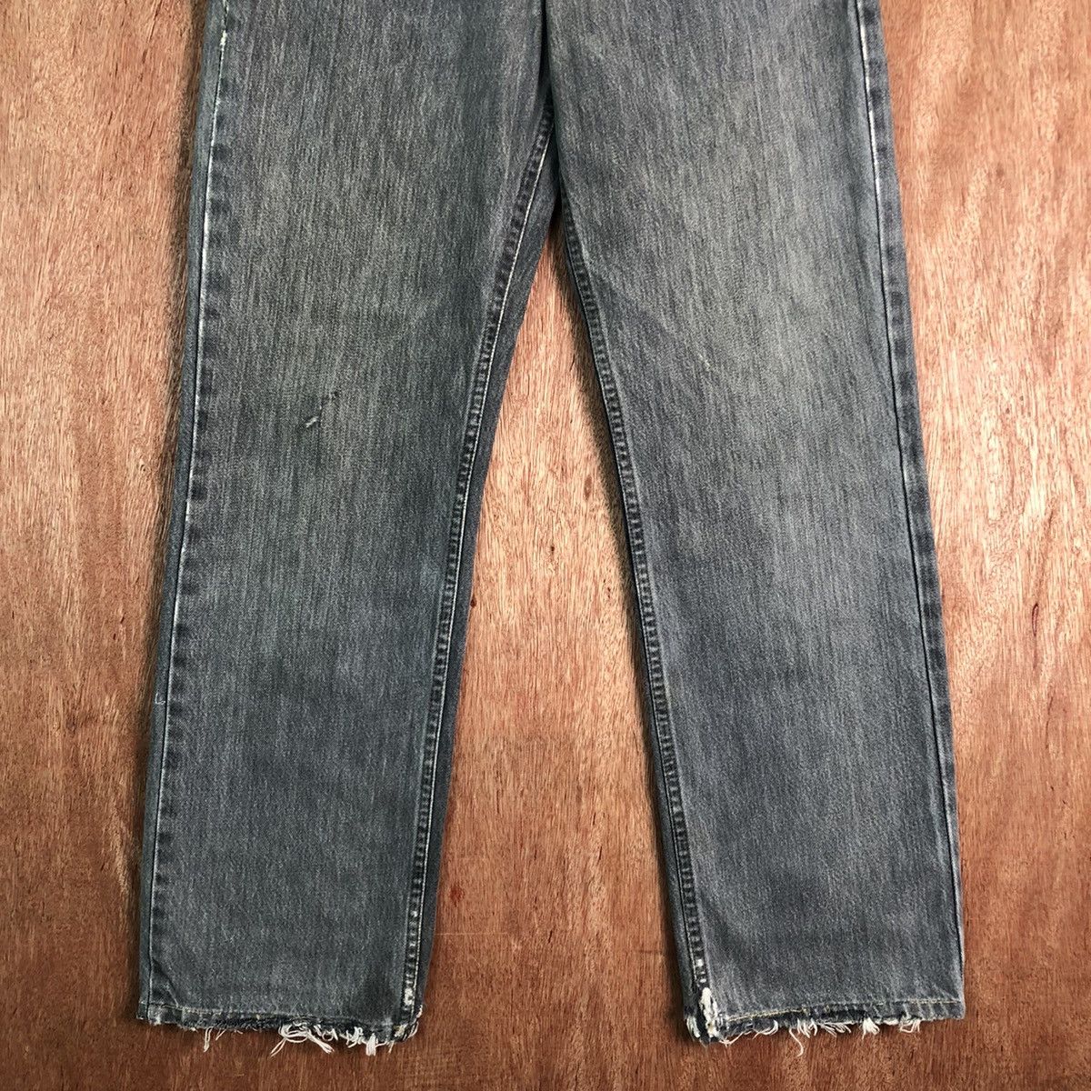 Levi's DLL Levi's Strauss Grey distressed Denim Jeans Pants #c284 Size US 29 - 3 Thumbnail