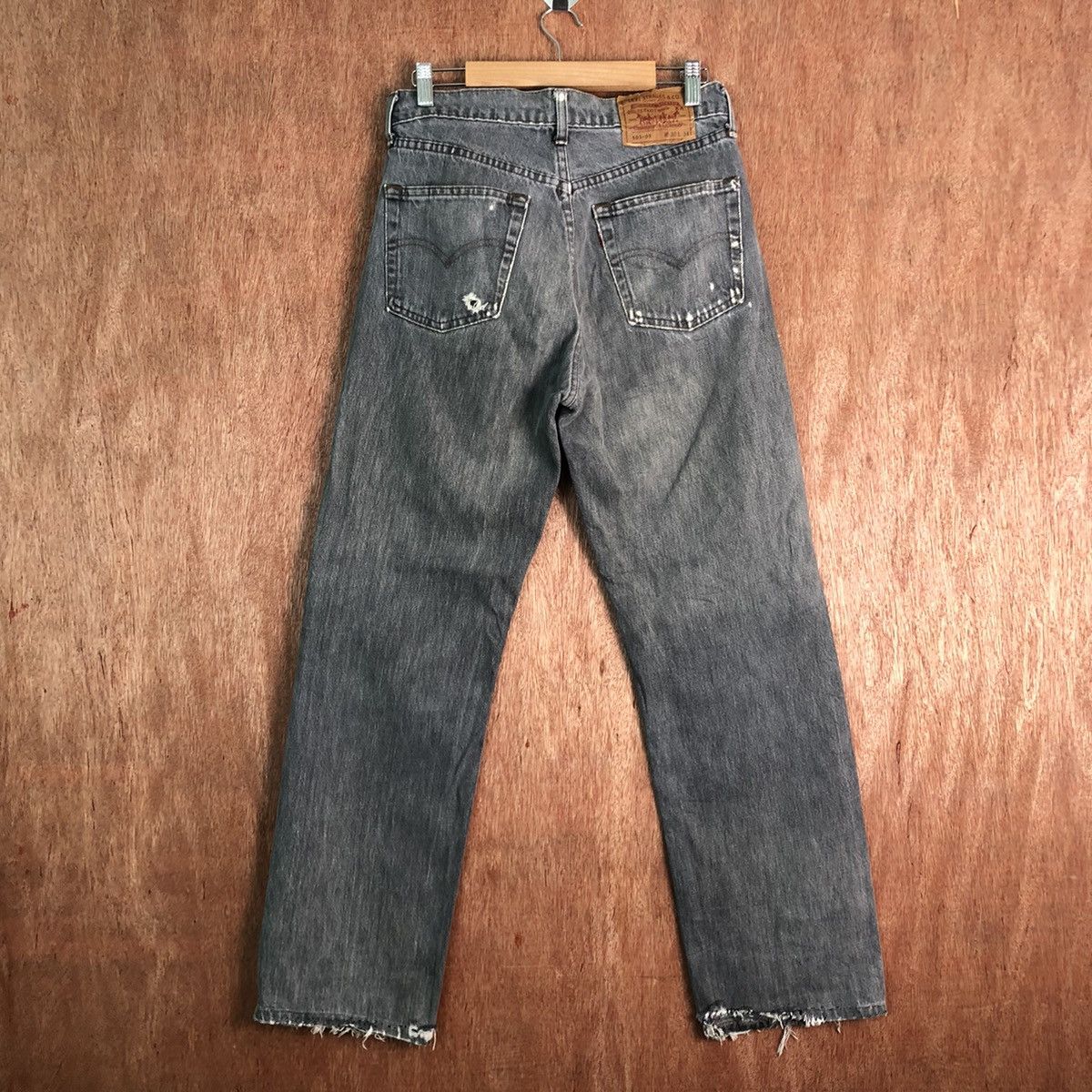 Levi's DLL Levi's Strauss Grey distressed Denim Jeans Pants #c284 Size US 29 - 9 Thumbnail
