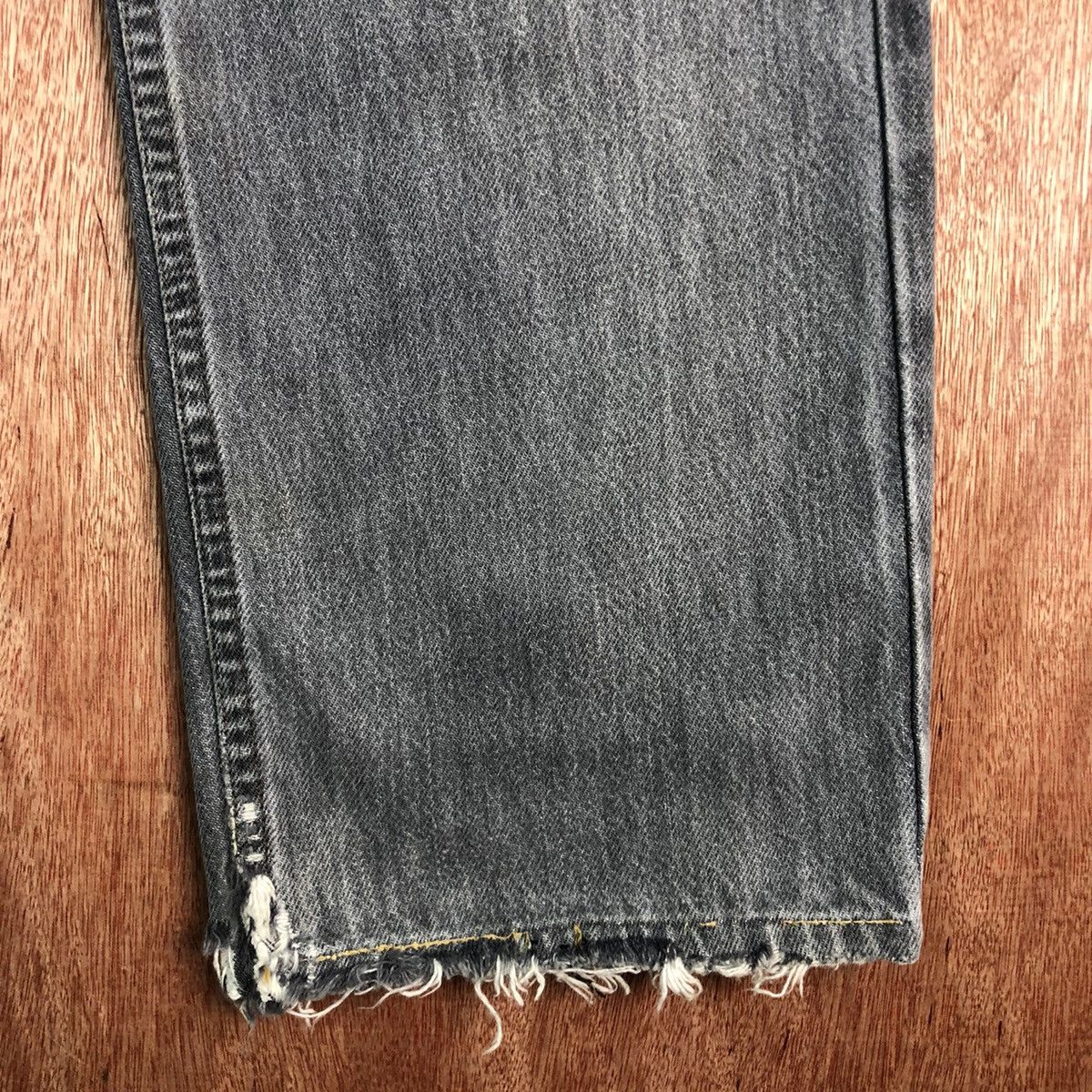 Levi's DLL Levi's Strauss Grey distressed Denim Jeans Pants #c284 Size US 29 - 5 Thumbnail