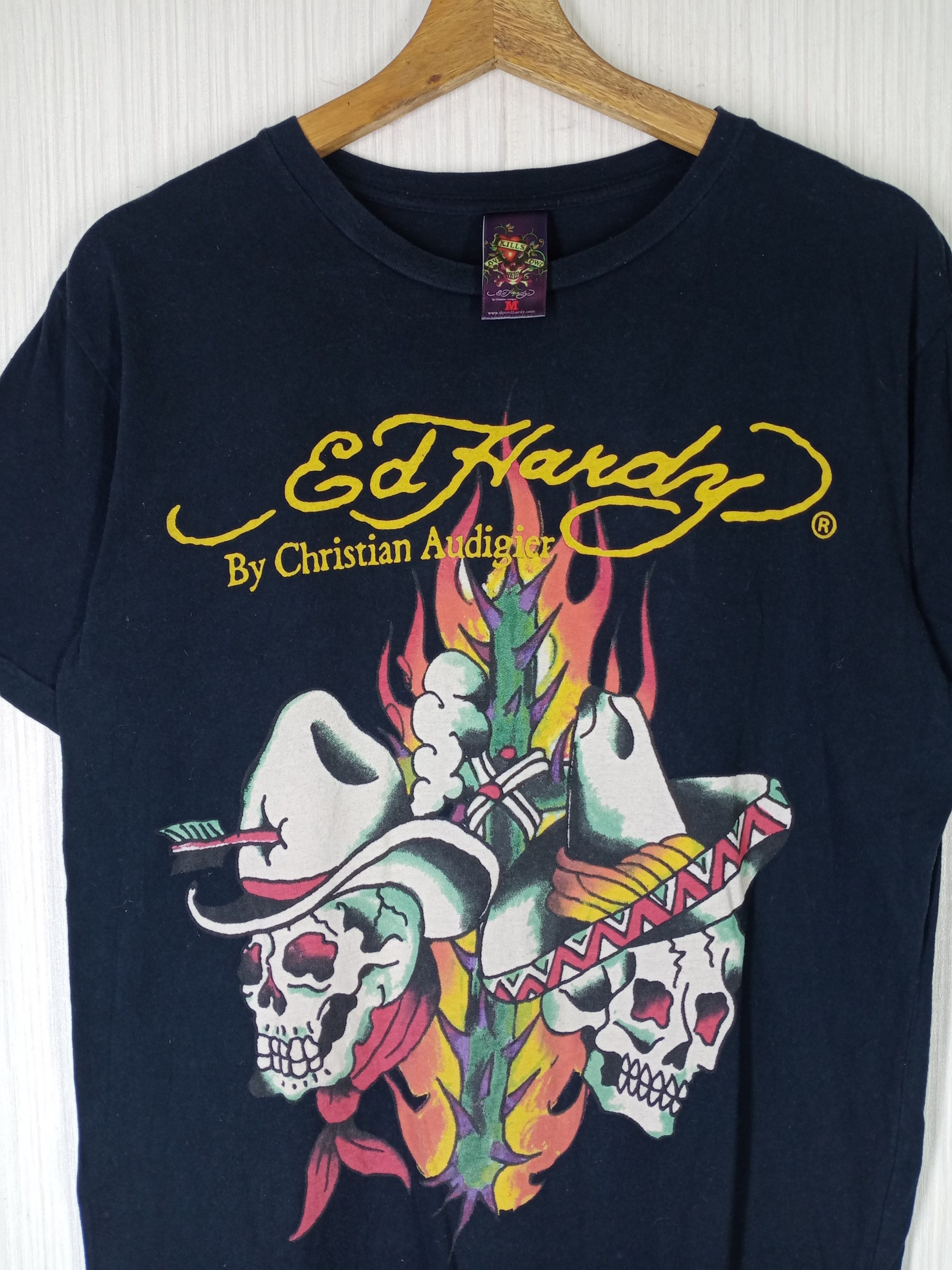 Christian Audigier Vintage Ed Hardy by Christian Audigier Tshirt Size US M / EU 48-50 / 2 - 5 Thumbnail