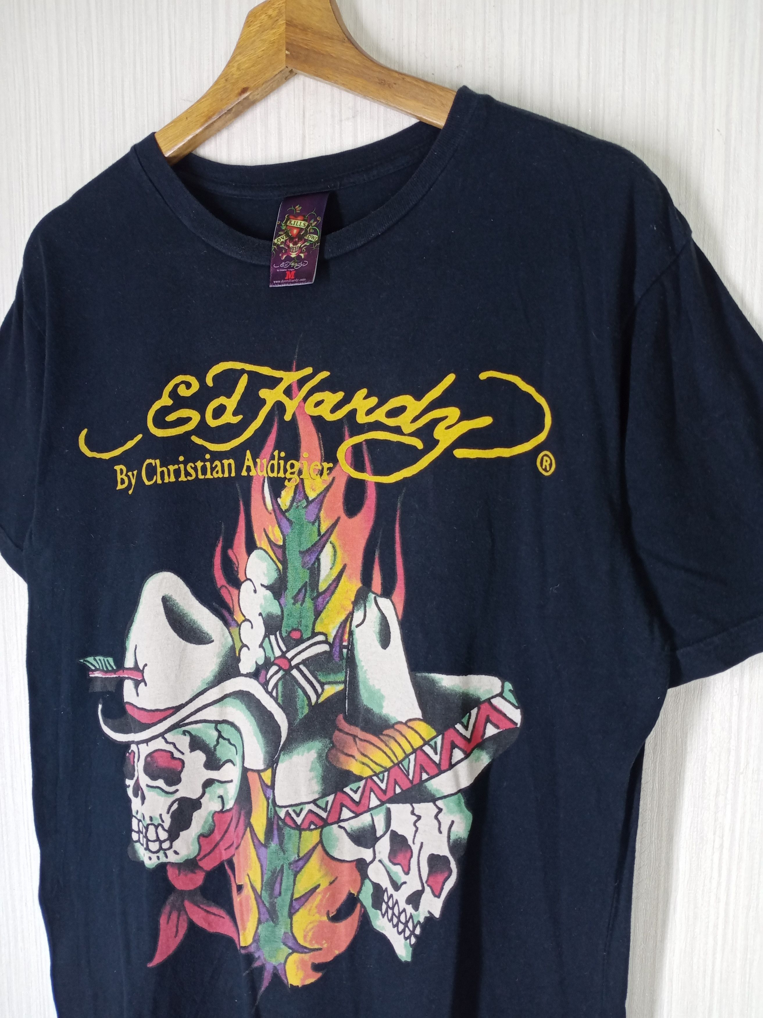 Christian Audigier Vintage Ed Hardy by Christian Audigier Tshirt Size US M / EU 48-50 / 2 - 3 Thumbnail